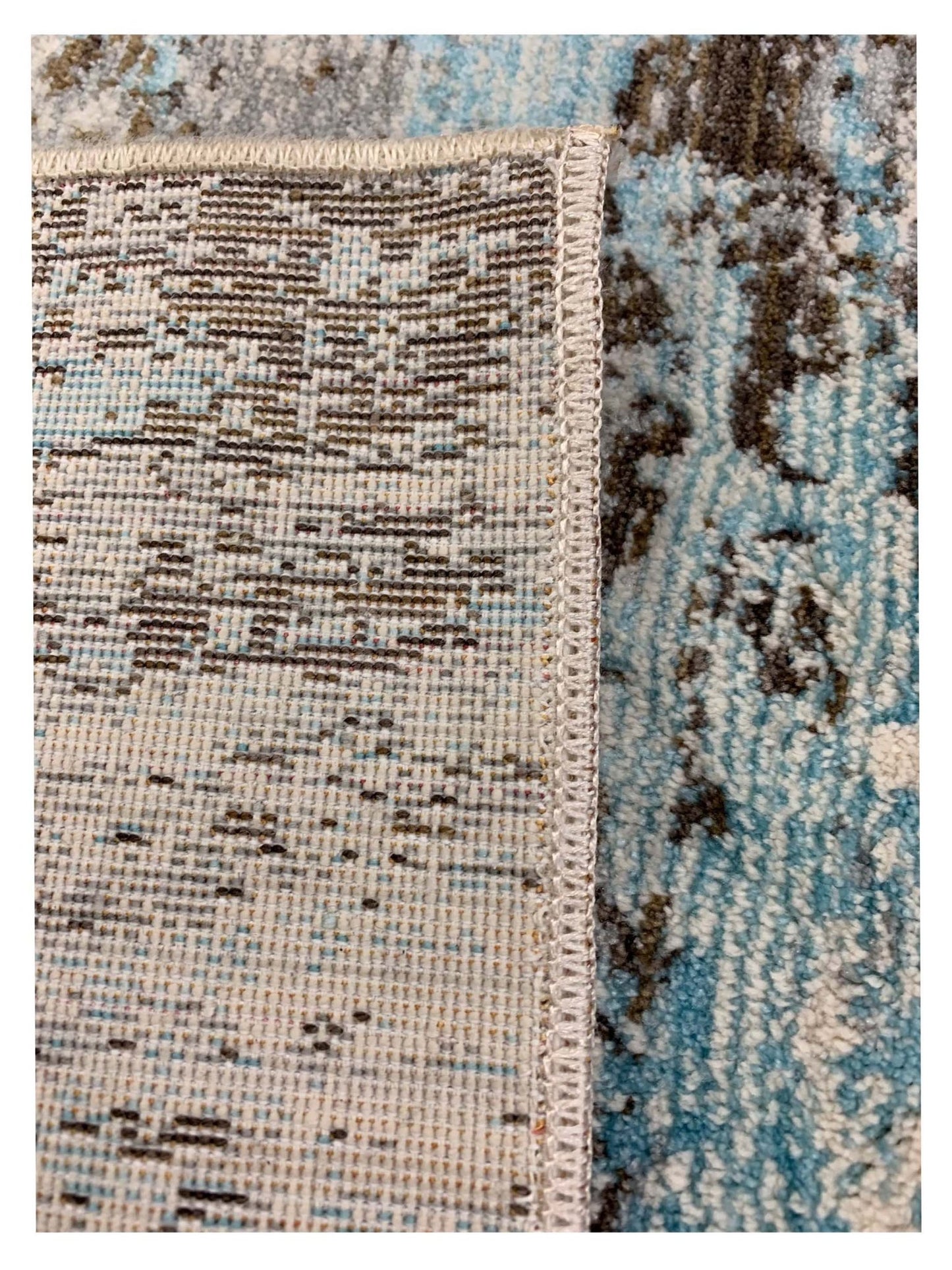 Artisan Marcia Grey Aqua Modern Machinemade Rug - Rugs - Artisan - Atlanta Designer Rugs