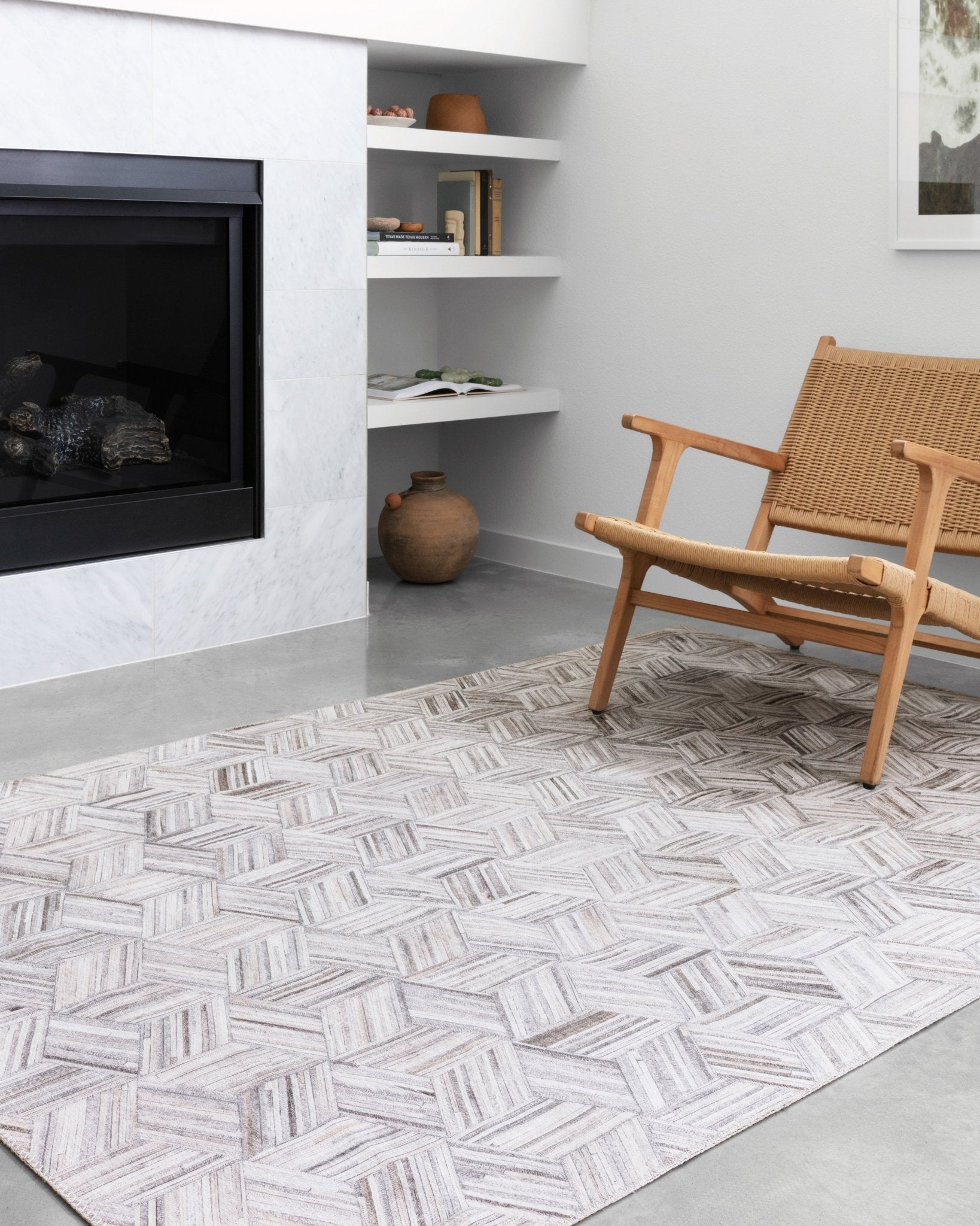 Loloi II Maddox MAD - 07 Lt Grey Ivory Contemporary Power Loomed Rug - Rugs - Loloi II - Atlanta Designer Rugs