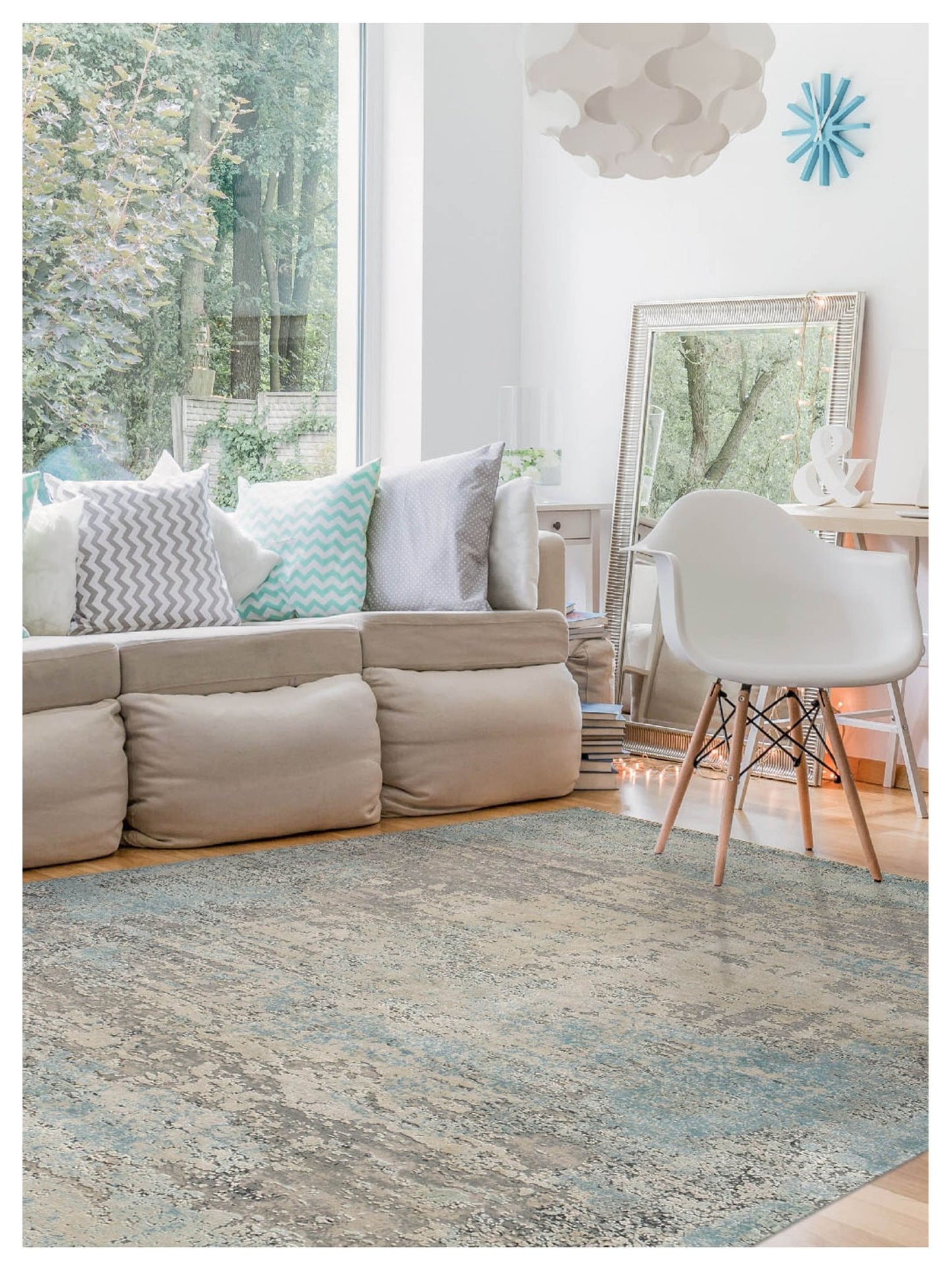 Limited MELBOURNE ME - 262 IVORY Transitional Knotted Rug - Rugs - Limited - Atlanta Designer Rugs