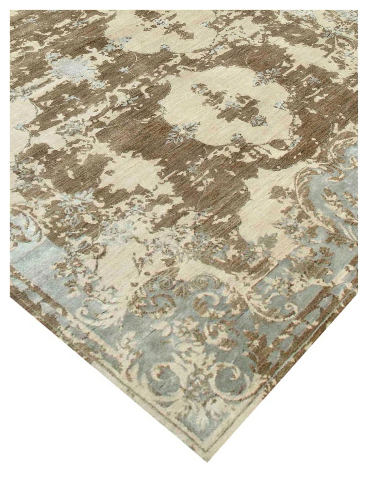 Limited MELBOURNE ME - 259 Tan Transitional Knotted Rug - Rugs - Limited - Atlanta Designer Rugs