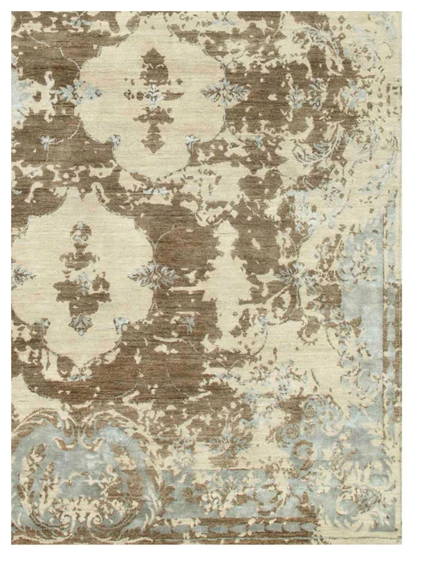 Limited MELBOURNE ME - 259 Tan Transitional Knotted Rug - Rugs - Limited - Atlanta Designer Rugs