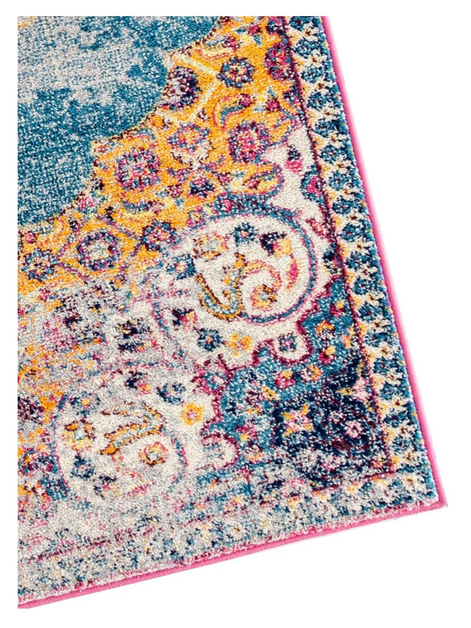 Limited Grace GE - 351 BLUE ORANGE Traditional Machinemade Rug - Rugs - Limited - Atlanta Designer Rugs