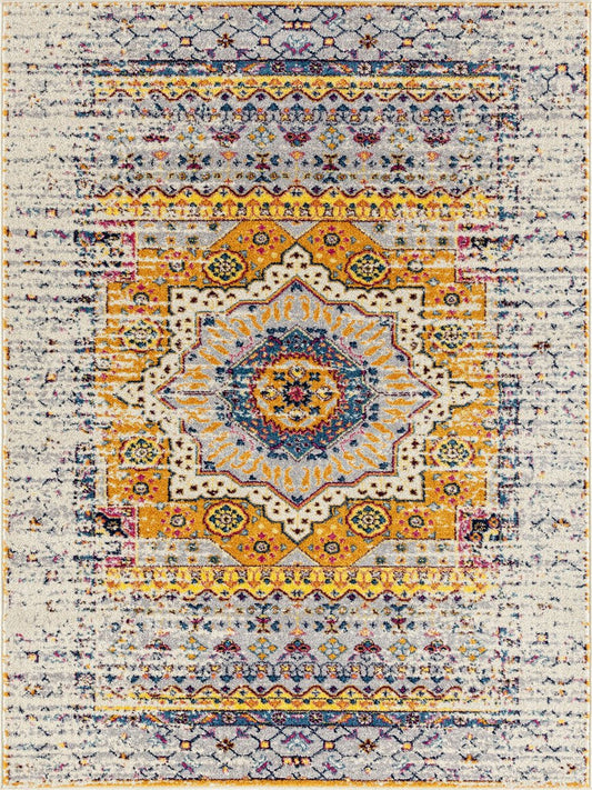 Limited Grace GE - 353 IVORY ORANGE Traditional Machinemade Rug - Rugs - Limited - Atlanta Designer Rugs