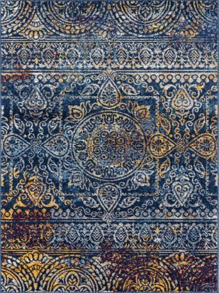 Limited Grace GE - 359 TEAL BLUE Transitional Machinemade Rug - Rugs - Limited - Atlanta Designer Rugs