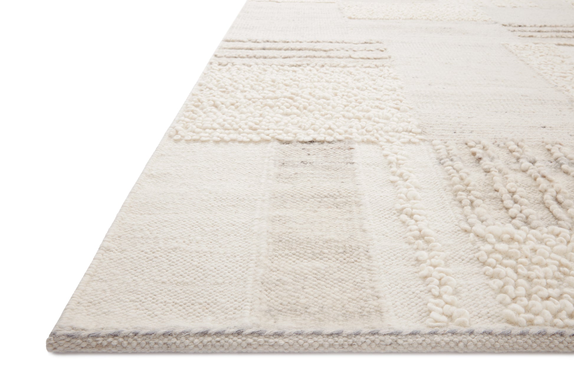 Loloi Manfred MAN-01 Ivory Pebble Contemporary Hand Knotted Rug