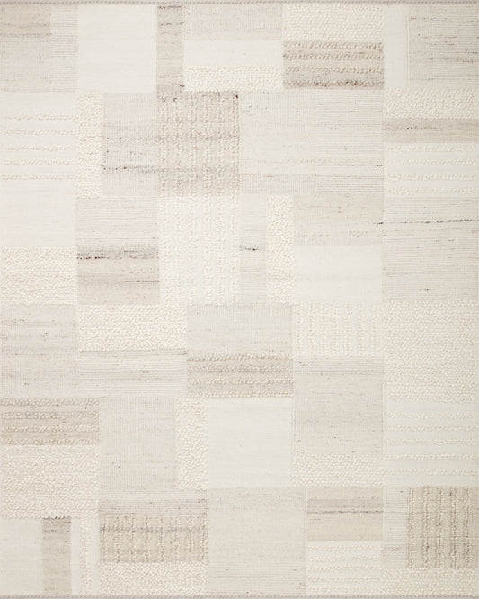 Loloi Manfred MAN-01 Ivory Pebble Contemporary Hand Knotted Rug