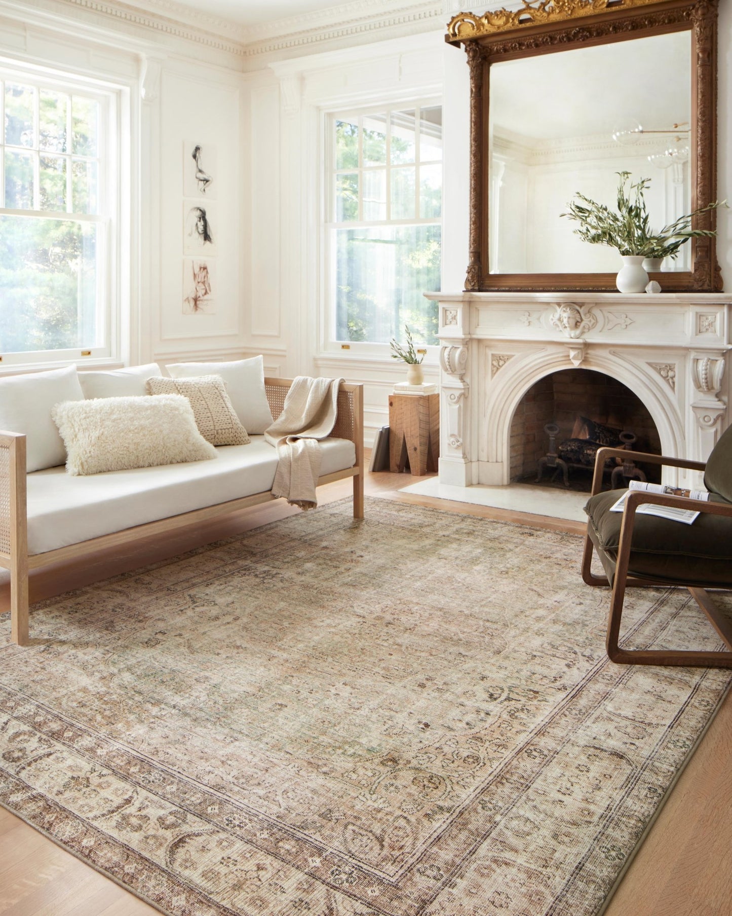 Loloi II Margot MAT - 01 Antique Sage Traditional Power Loomed Rug - Rugs - Loloi II - Atlanta Designer Rugs