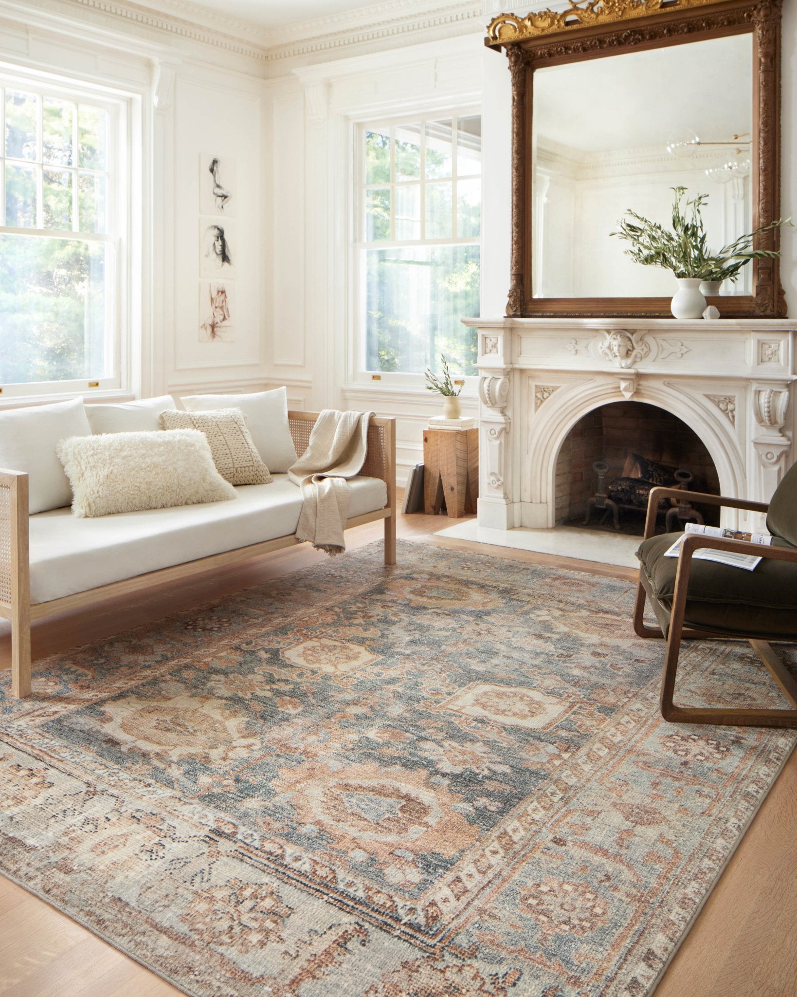 Loloi II Margot MAT - 03 Ocean Spice Traditional Power Loomed Rug - Rugs - Loloi II - Atlanta Designer Rugs