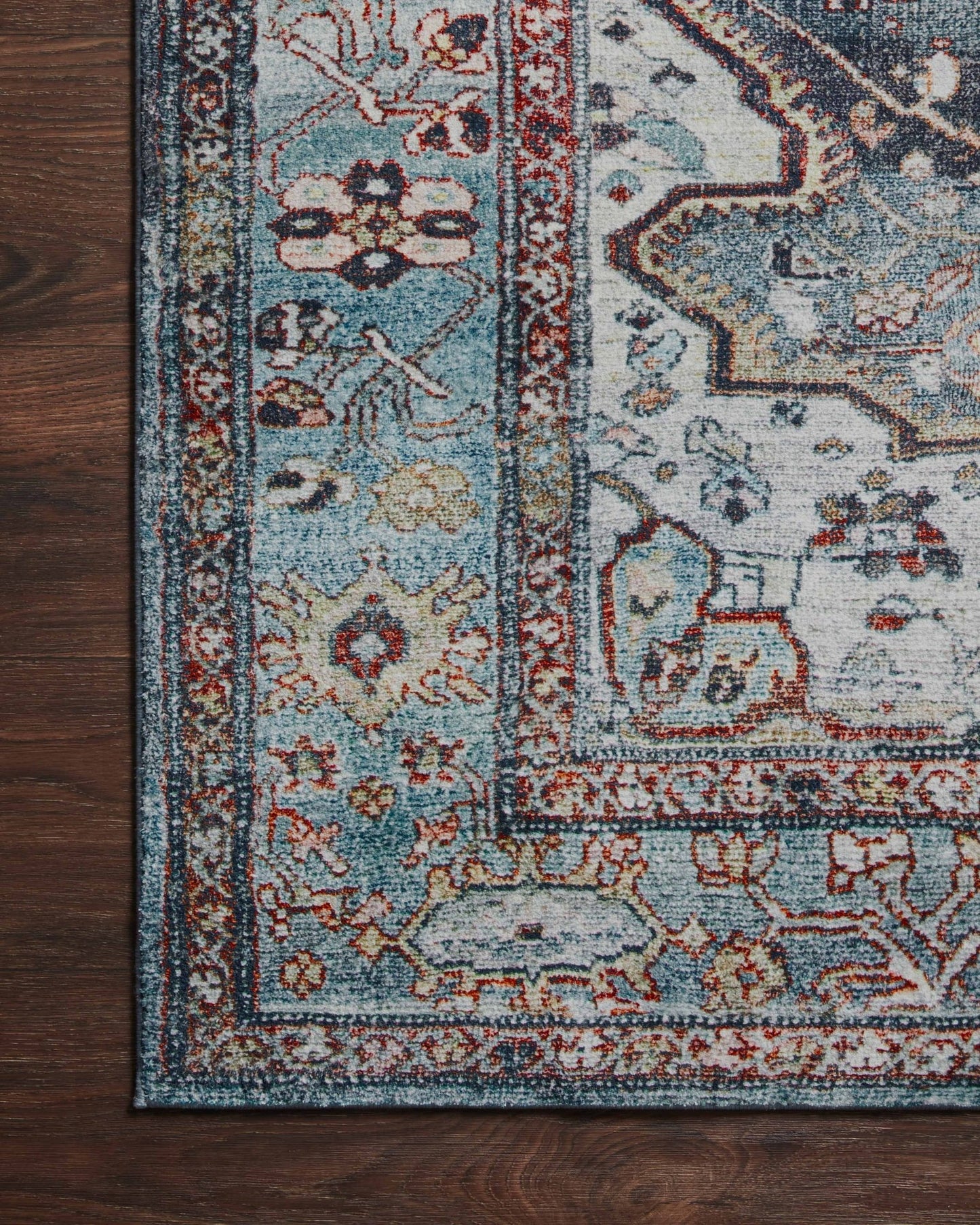 Loloi II Margot MAT - 05 Ocean Brick Traditional Power Loomed Rug - Rugs - Loloi II - Atlanta Designer Rugs