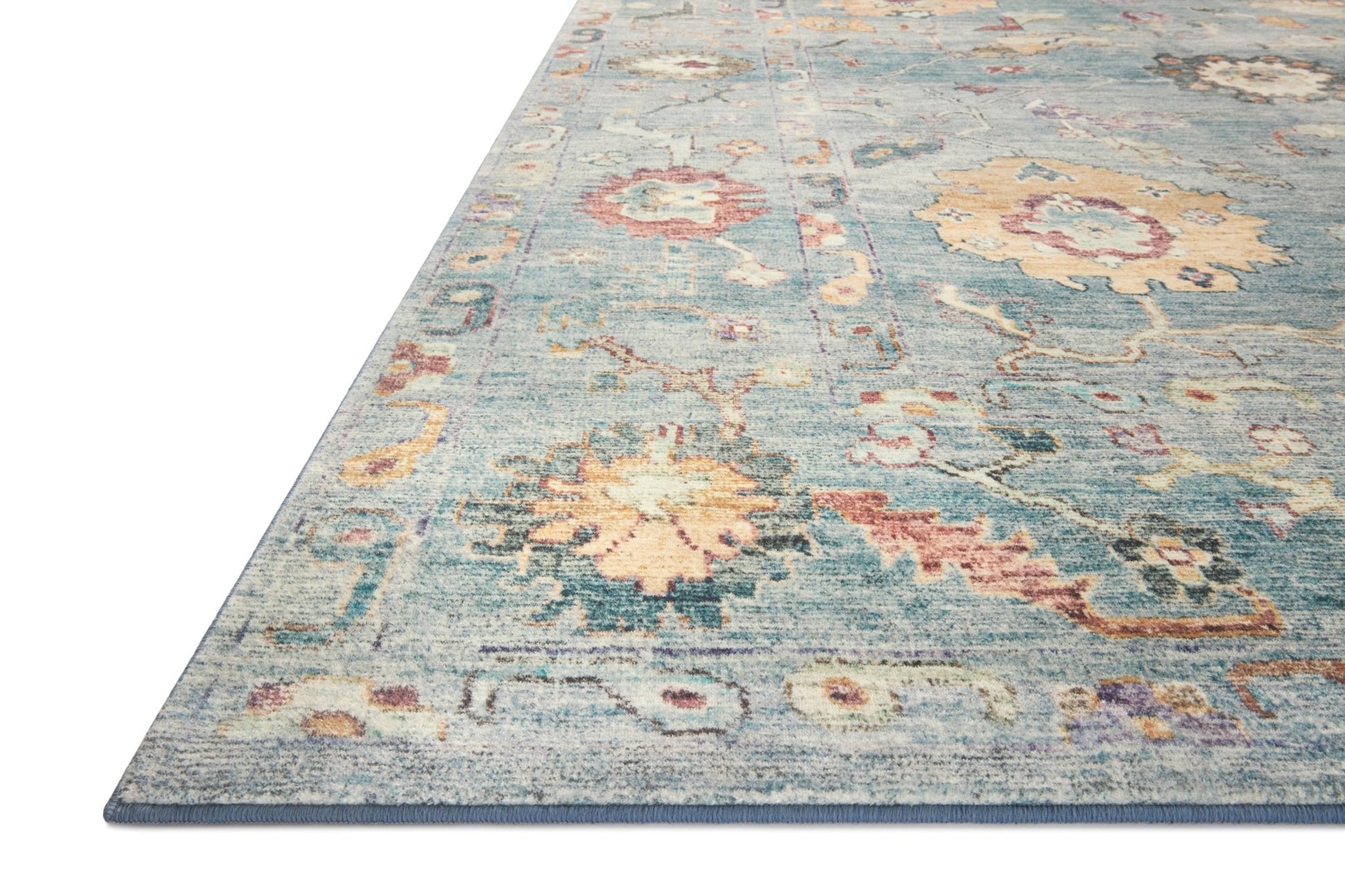 Loloi II Margot MAT - 06 Denim Multi Traditional Power Loomed Rug - Rugs - Loloi II - Atlanta Designer Rugs