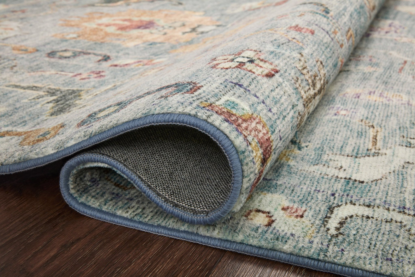 Loloi II Margot MAT - 06 Denim Multi Traditional Power Loomed Rug - Rugs - Loloi II - Atlanta Designer Rugs