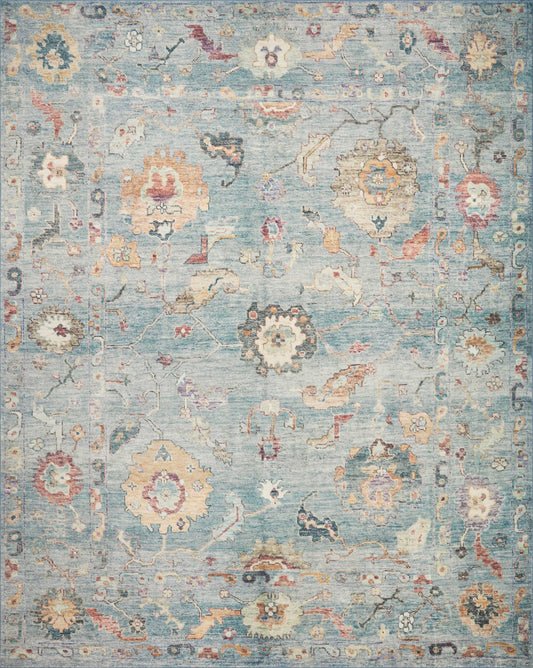 Loloi II Margot MAT - 06 Denim Multi Traditional Power Loomed Rug - Rugs - Loloi II - Atlanta Designer Rugs