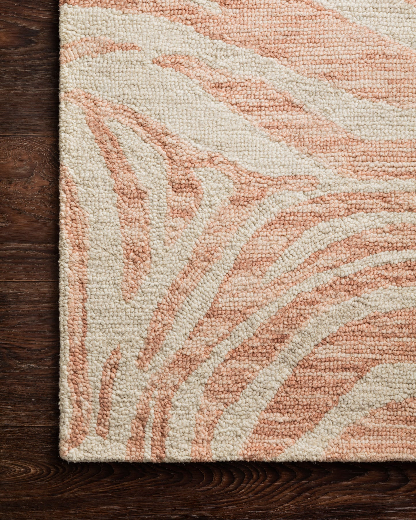 Loloi MASAI MAS-01 Blush Ivory Contemporary Hooked Rug