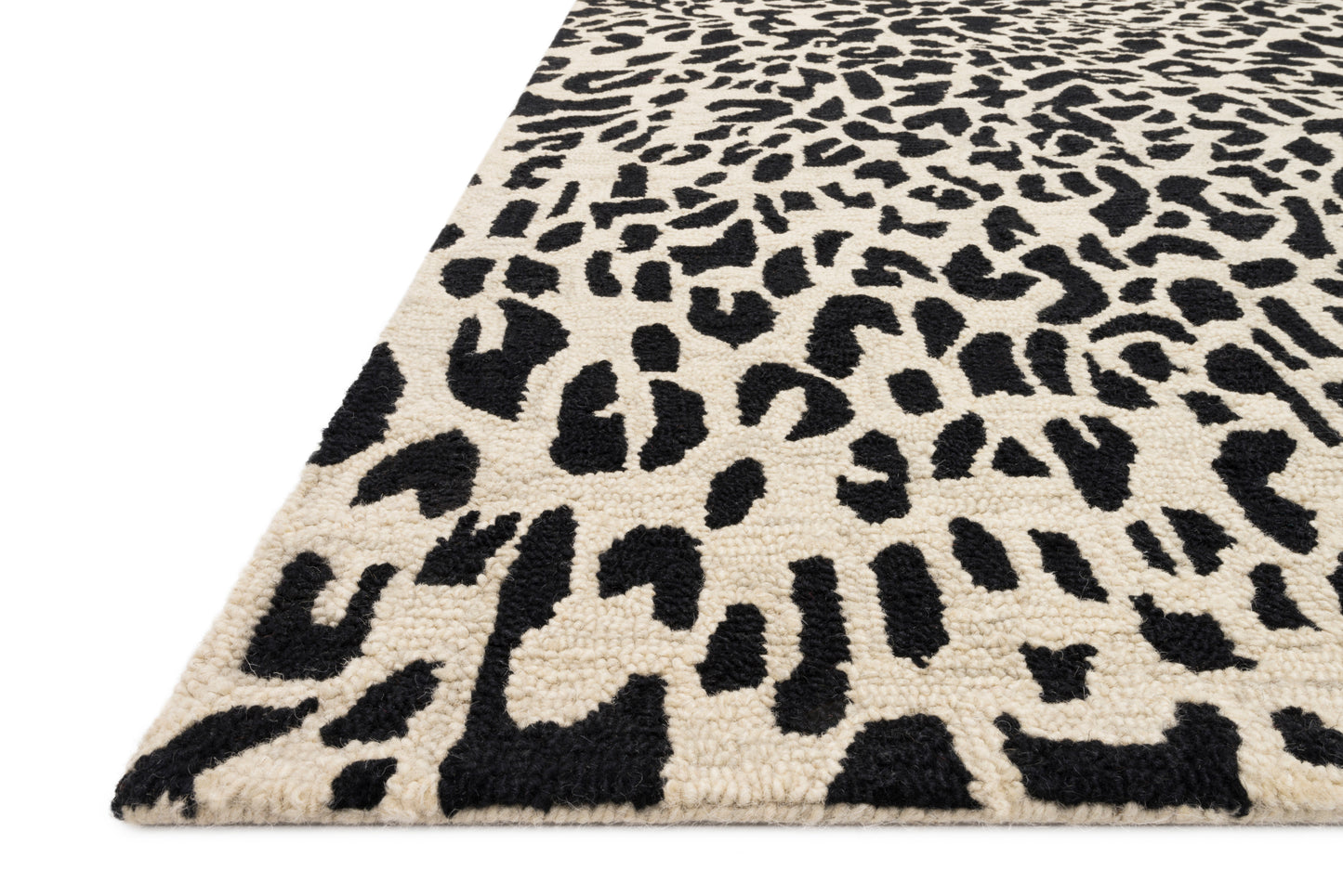 Loloi MASAI MAS-02 Black Ivory Contemporary Hooked Rug