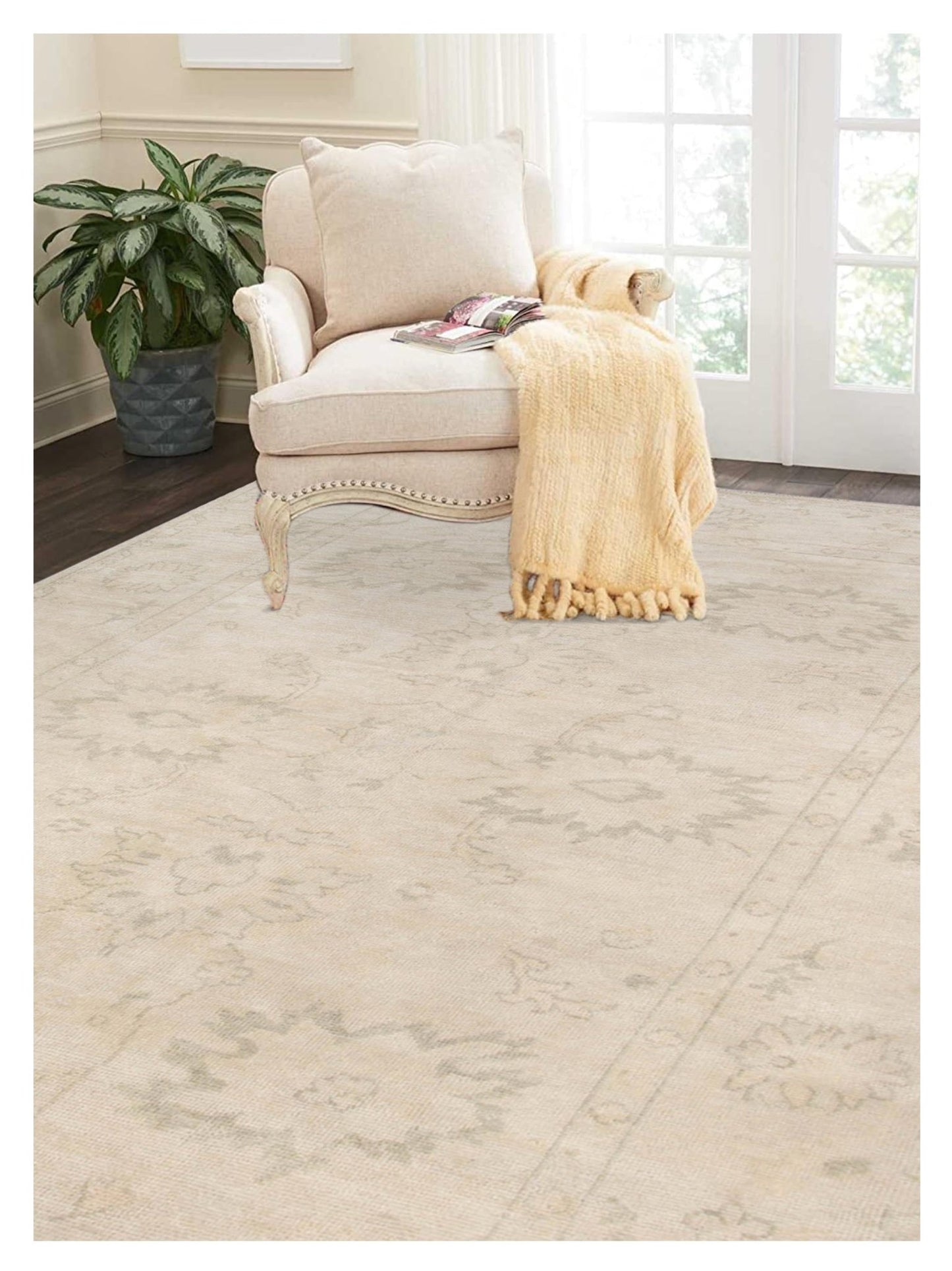 Limited MOREE MO - 351 SILVER Traditional Knotted Rug - Rugs - Limited - Atlanta Designer Rugs