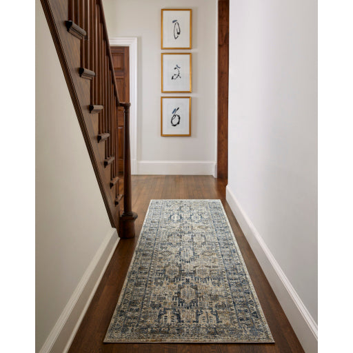 Surya Mirabel MBE-2302 Dark Blue Traditional  Rug