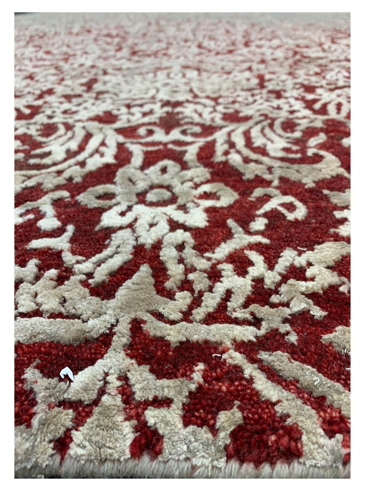 Artisan Toni Grey Red Transitional Knotted Rug - Rugs - Artisan - Atlanta Designer Rugs