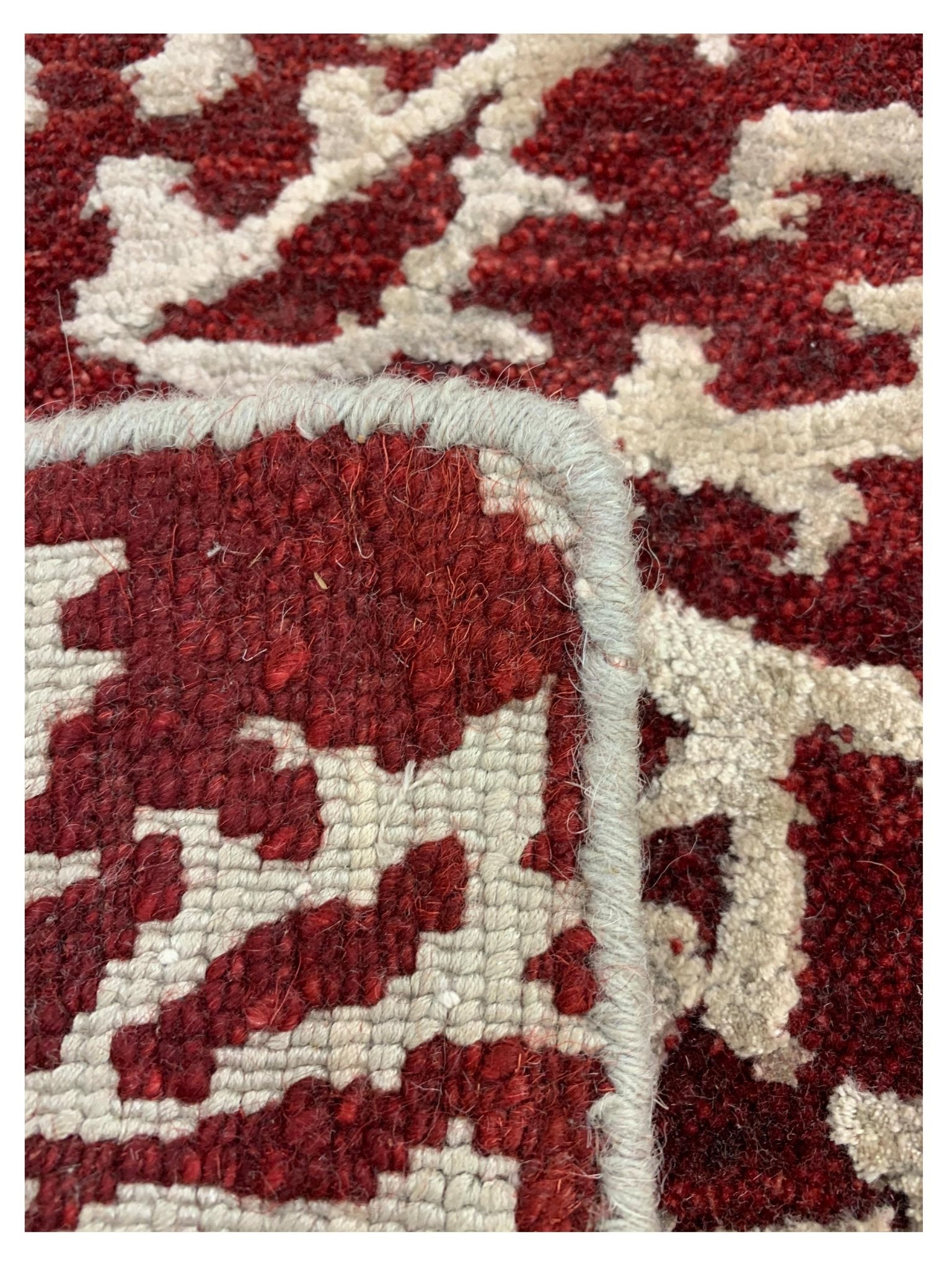 Artisan Toni Grey Red Transitional Knotted Rug - Rugs - Artisan - Atlanta Designer Rugs