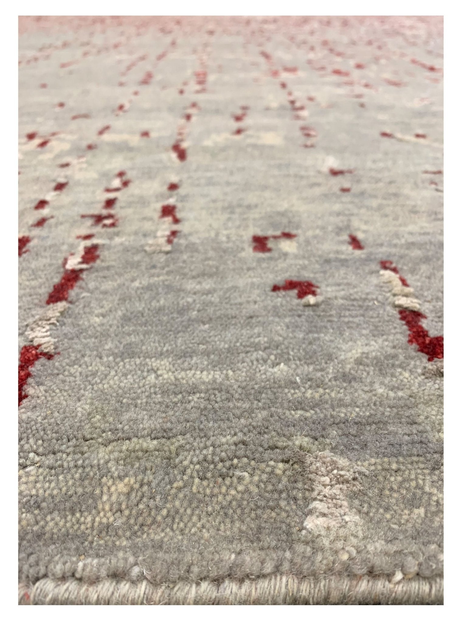 Artisan Toni Grey Red Transitional Knotted Rug - Rugs - Artisan - Atlanta Designer Rugs