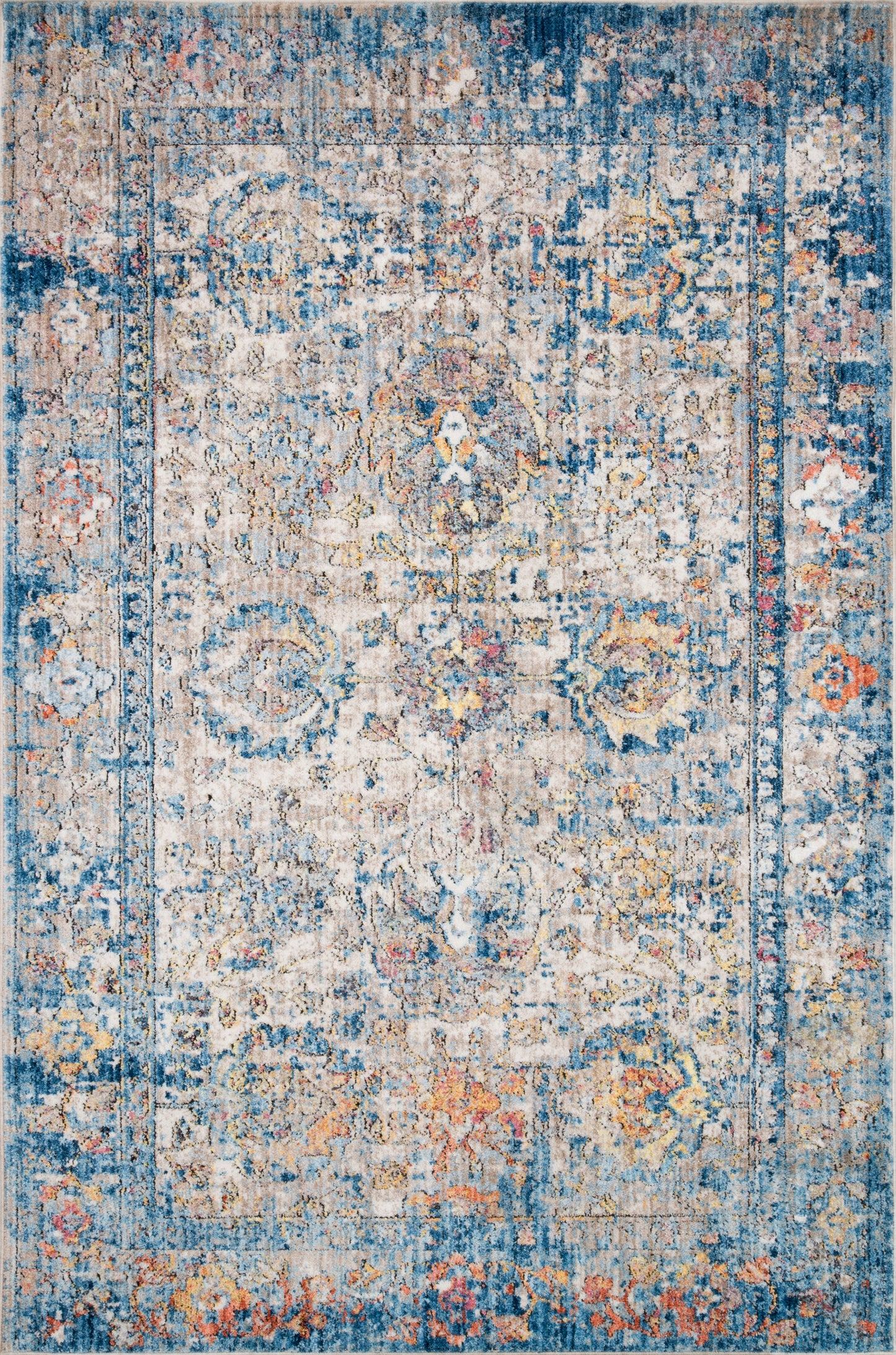 Loloi MEDUSA MED-04 Blue Multi Contemporary Power Loomed Rug