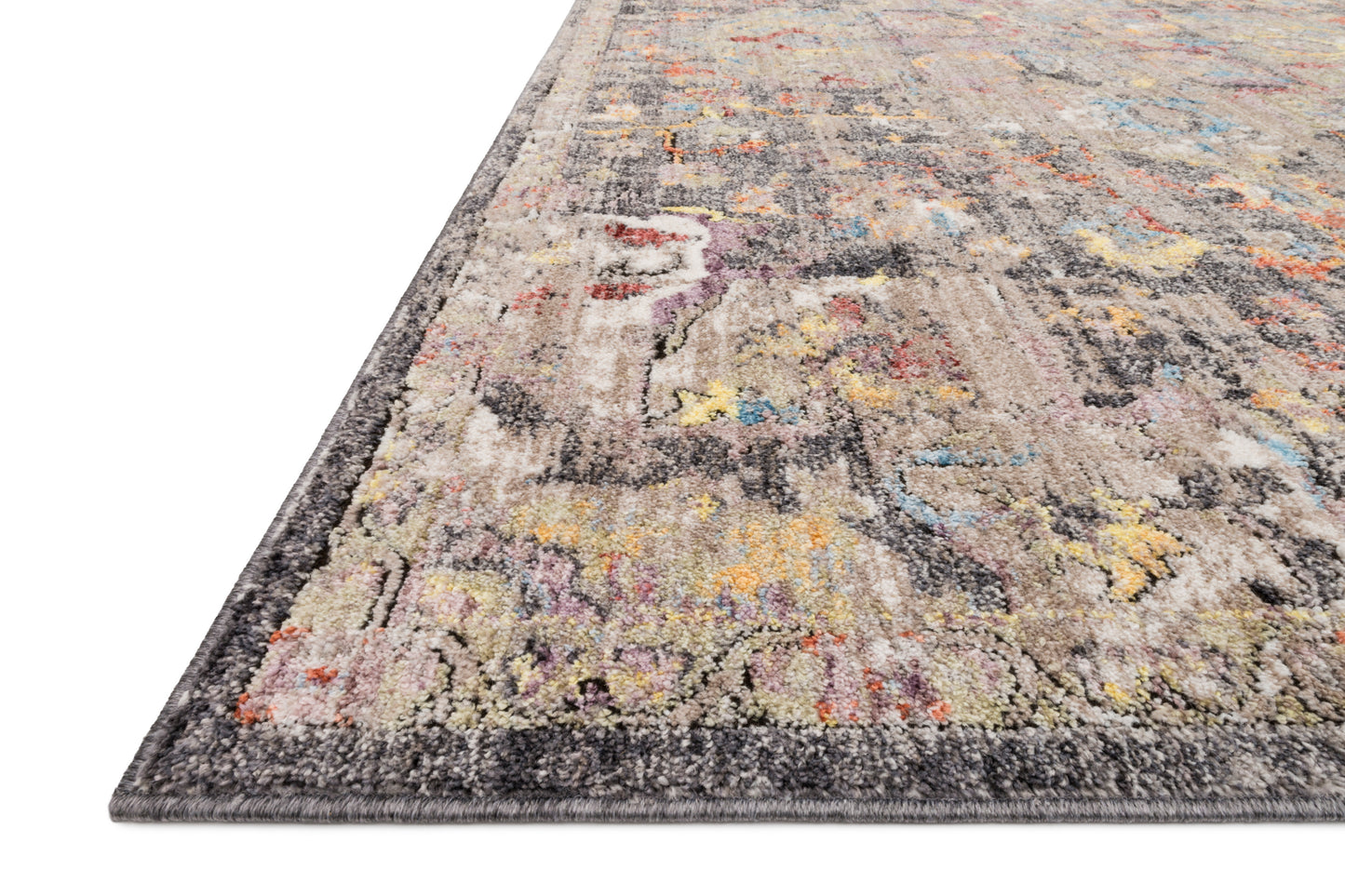 Loloi MEDUSA MED-06 Charcoal Fiesta Contemporary Power Loomed Rug