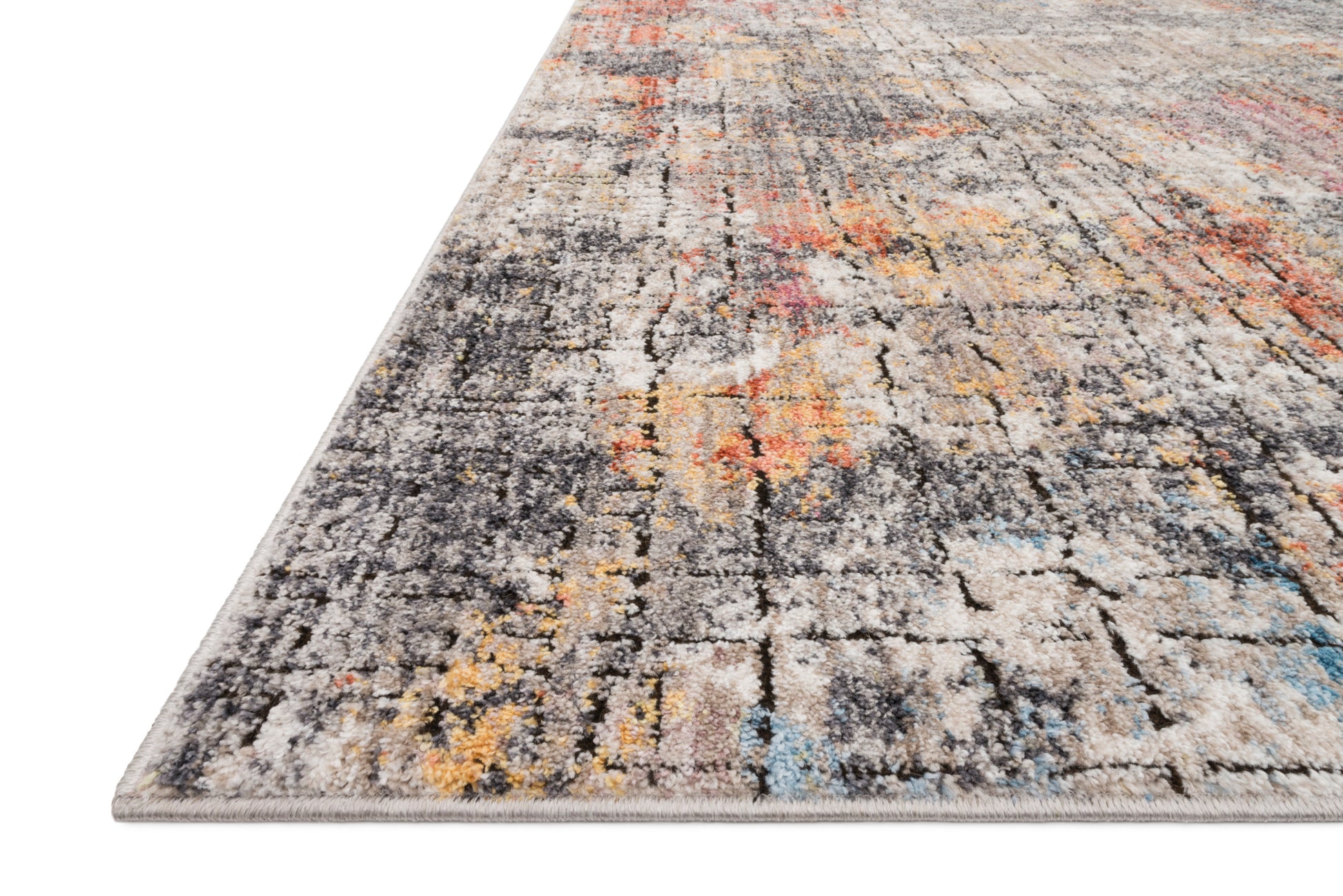 Loloi MEDUSA MED-07 Graphite Sunset Contemporary Power Loomed Rug