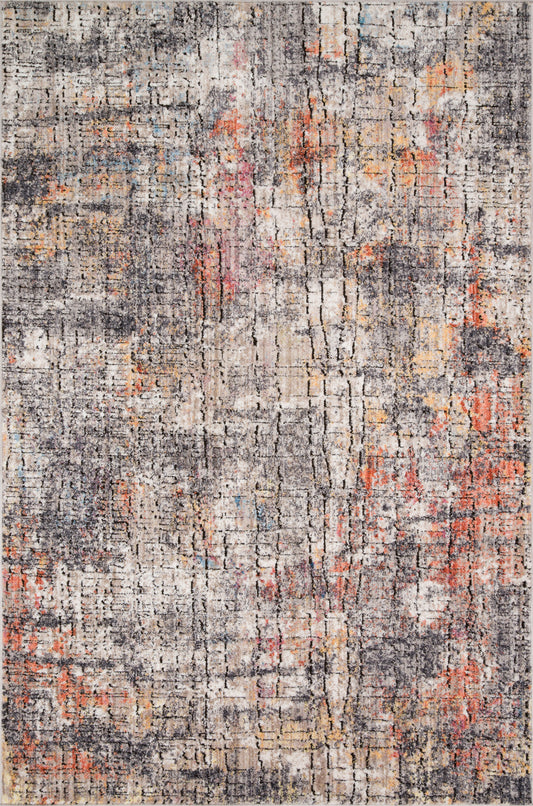 Loloi MEDUSA MED-07 Graphite Sunset Contemporary Power Loomed Rug