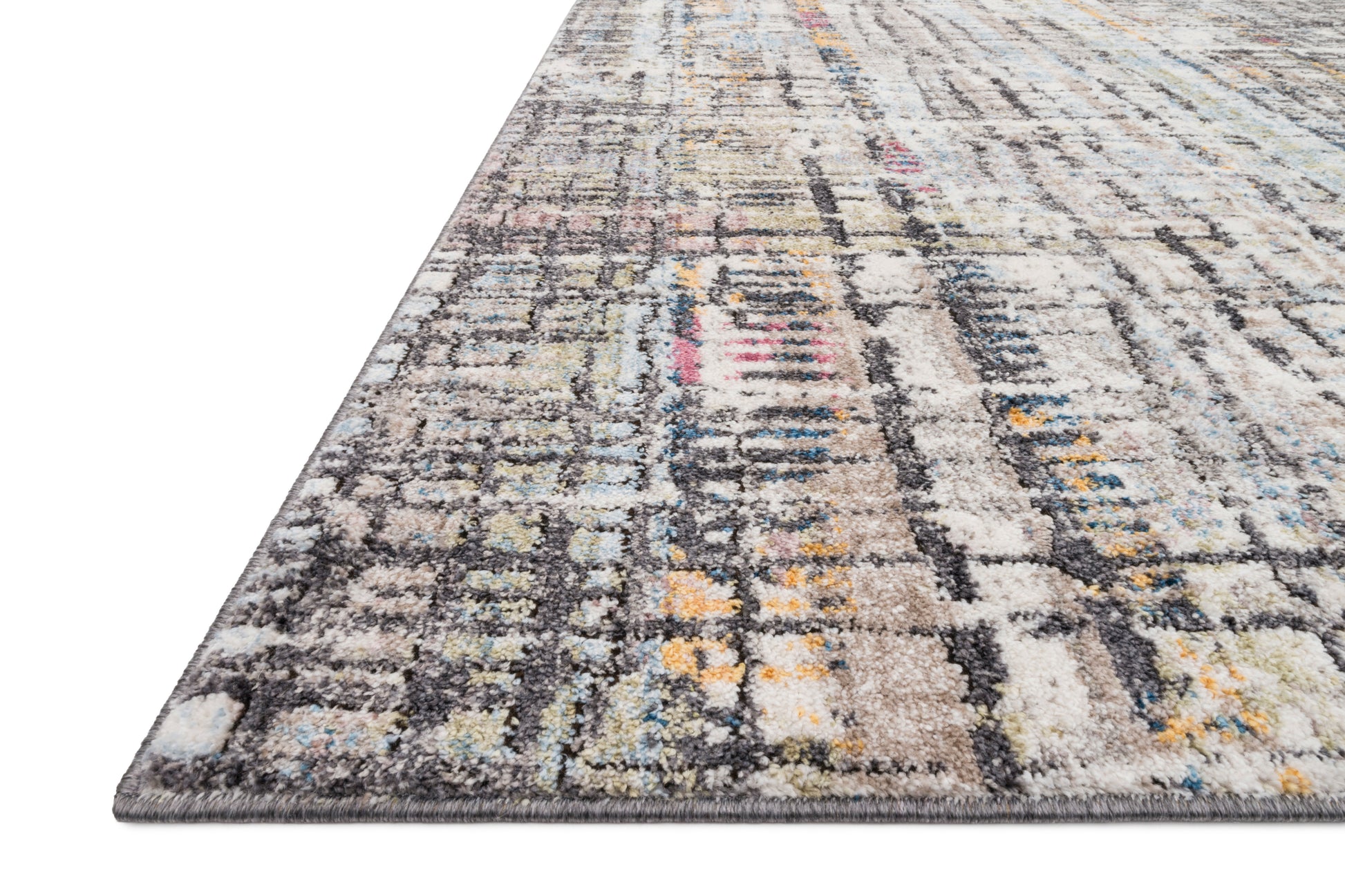 Loloi MEDUSA MED-08 Charcoal Multi Contemporary Power Loomed Rug