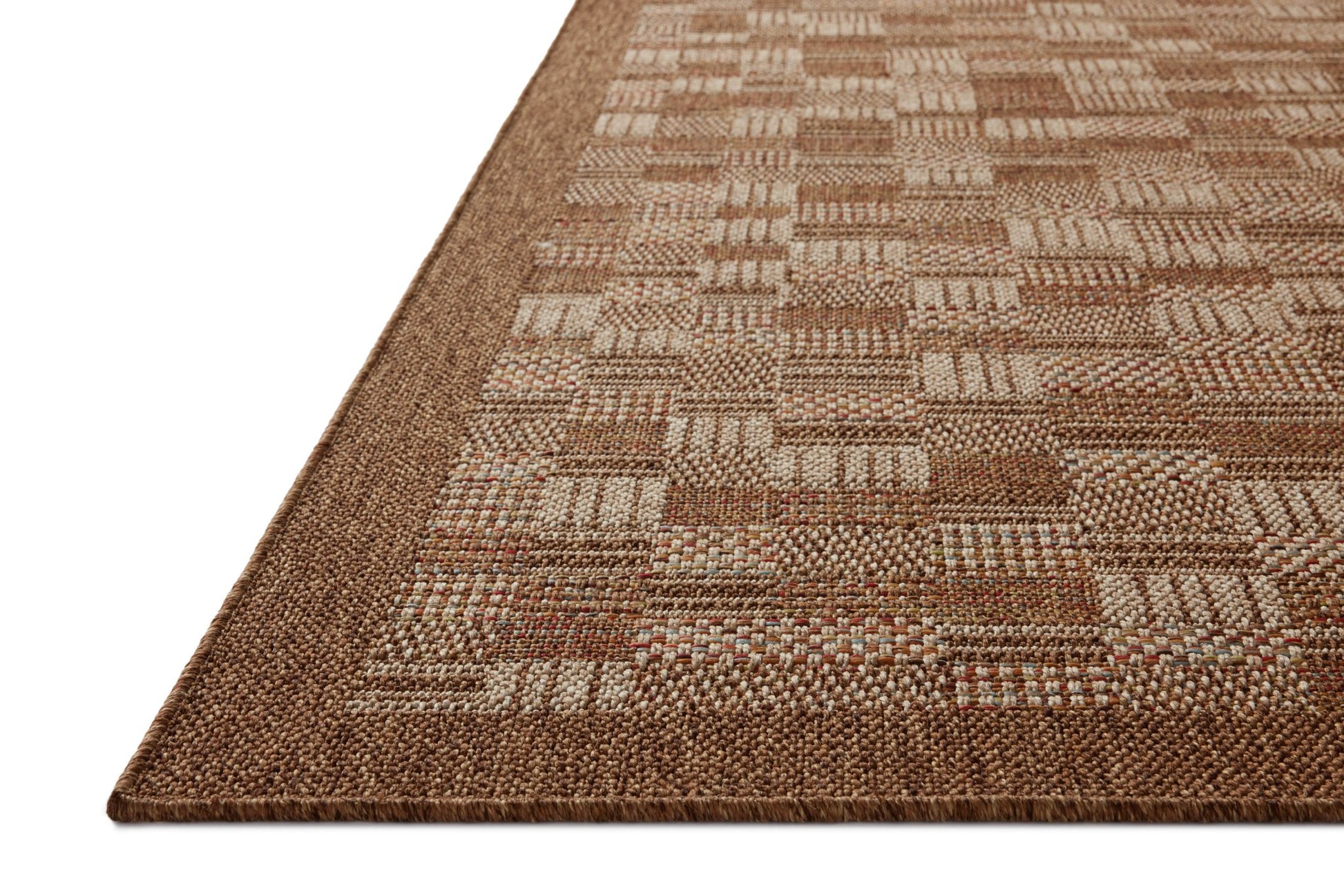 Loloi II Merrick MER - 04 Chestnut Fiesta Indoor/Outdoor Power Loomed Rug - Rugs - Loloi II - Atlanta Designer Rugs