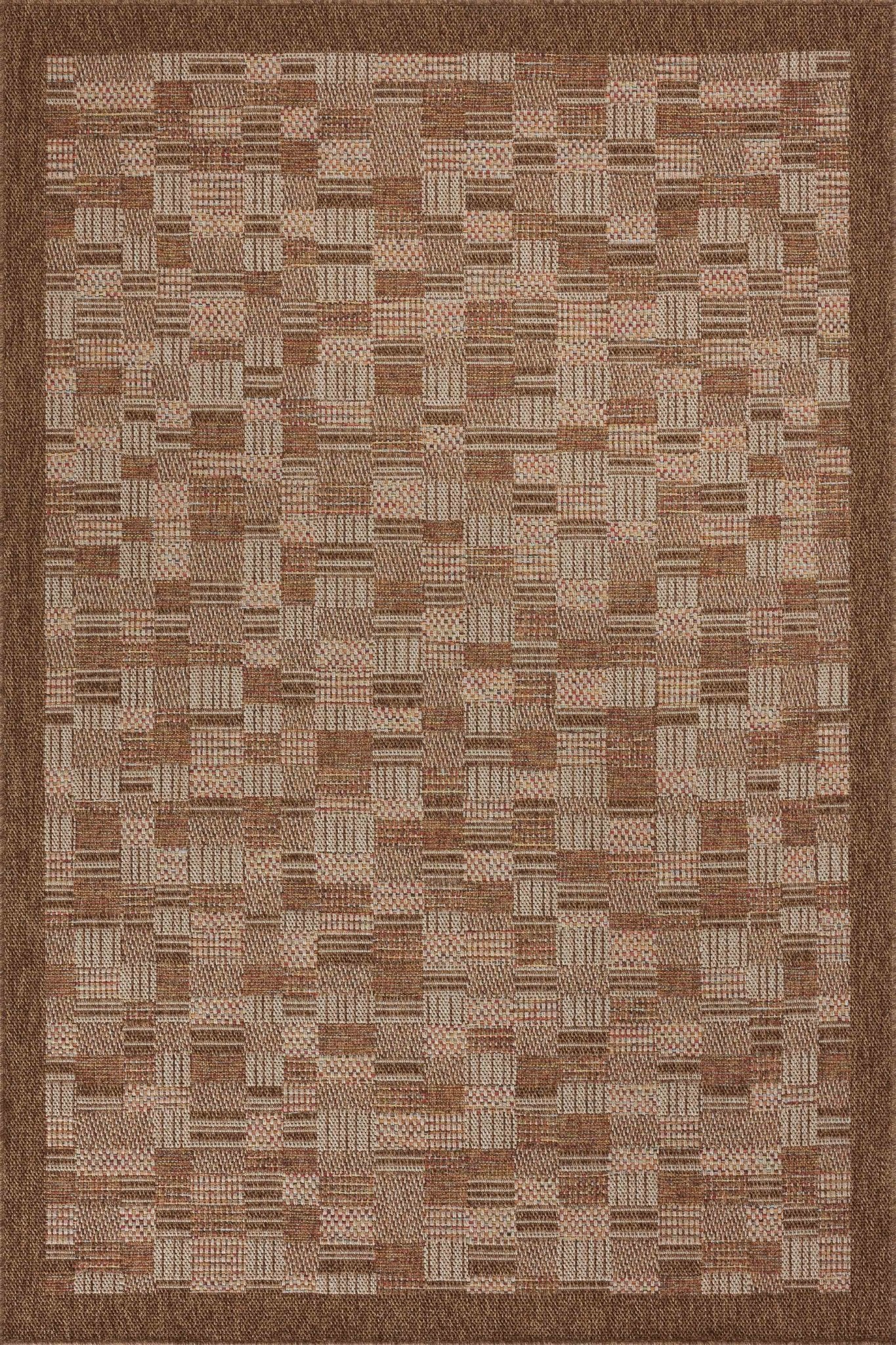 Loloi II Merrick MER - 04 Chestnut Fiesta Indoor/Outdoor Power Loomed Rug - Rugs - Loloi II - Atlanta Designer Rugs