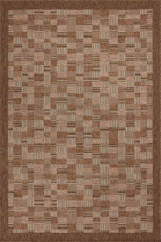 Loloi II Merrick MER - 04 Chestnut Fiesta Indoor/Outdoor Power Loomed Rug - Rugs - Loloi II - Atlanta Designer Rugs