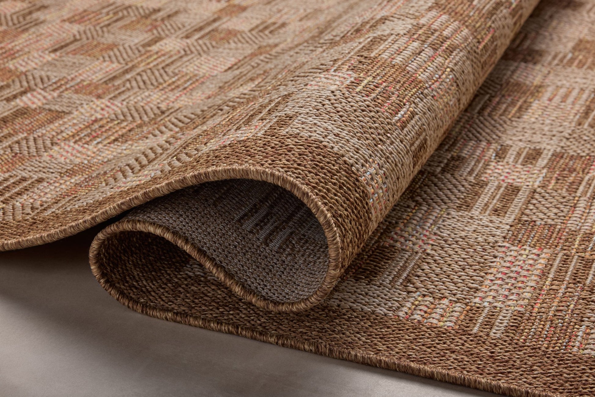 Loloi II Merrick MER - 04 Chestnut Fiesta Indoor/Outdoor Power Loomed Rug - Rugs - Loloi II - Atlanta Designer Rugs