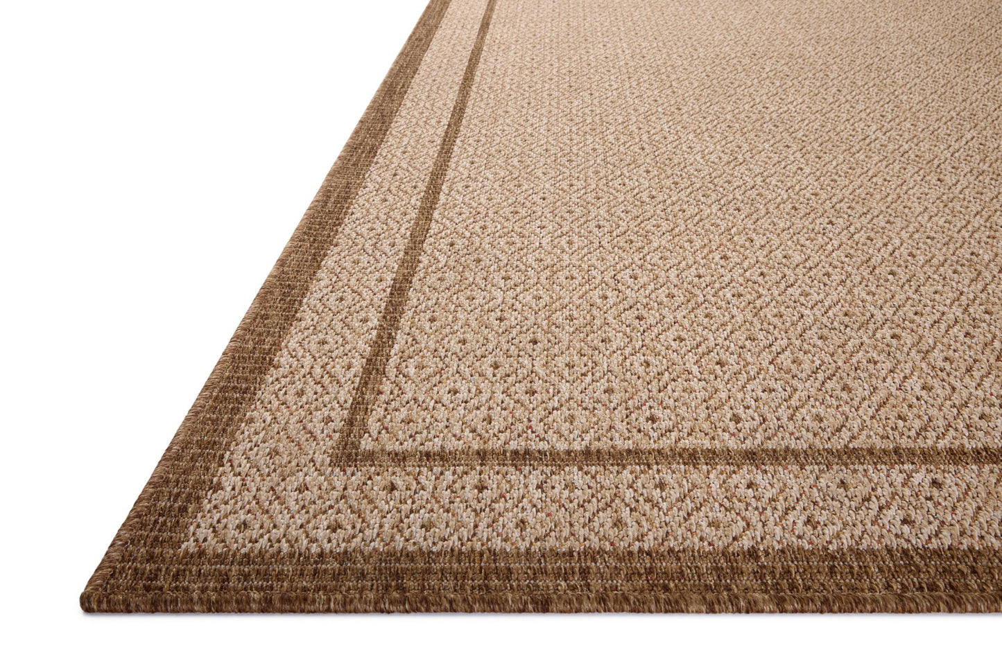 Loloi II Merrick MER - 05 Chestnut Oatmeal Indoor/Outdoor Power Loomed Rug - Rugs - Loloi II - Atlanta Designer Rugs