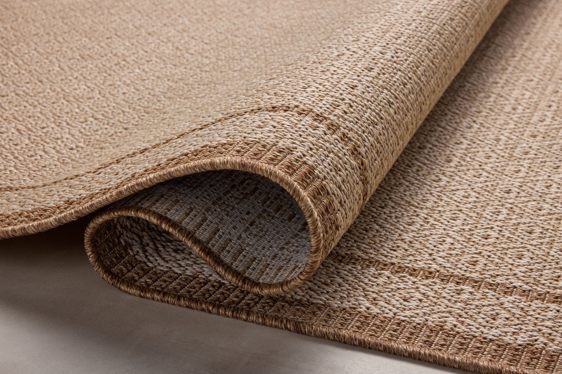 Loloi II Merrick MER - 05 Chestnut Oatmeal Indoor/Outdoor Power Loomed Rug - Rugs - Loloi II - Atlanta Designer Rugs