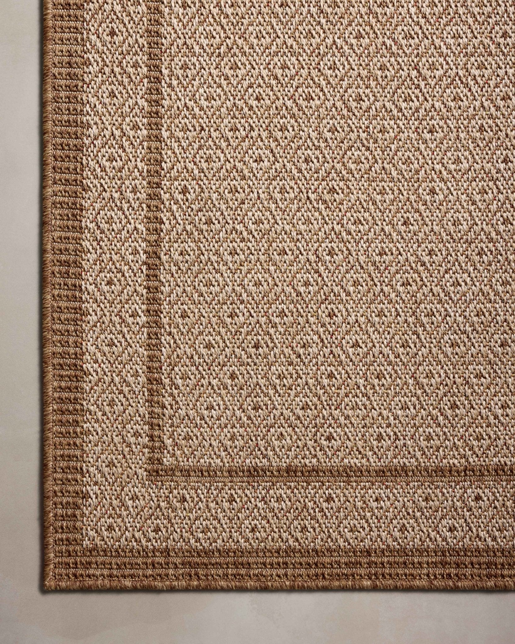 Loloi II Merrick MER - 05 Chestnut Oatmeal Indoor/Outdoor Power Loomed Rug - Rugs - Loloi II - Atlanta Designer Rugs