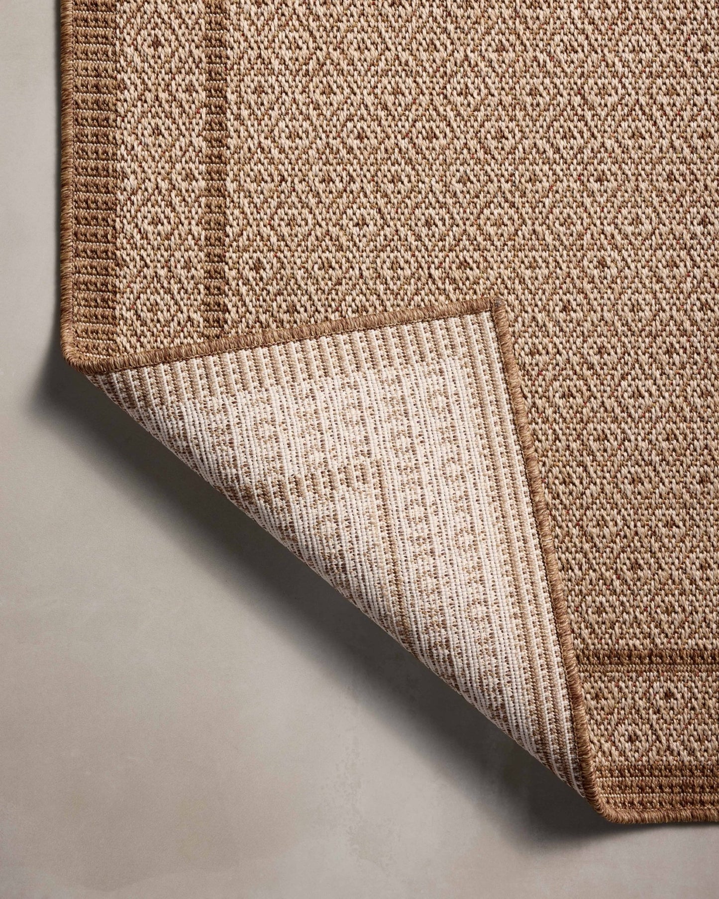 Loloi II Merrick MER - 05 Chestnut Oatmeal Indoor/Outdoor Power Loomed Rug - Rugs - Loloi II - Atlanta Designer Rugs