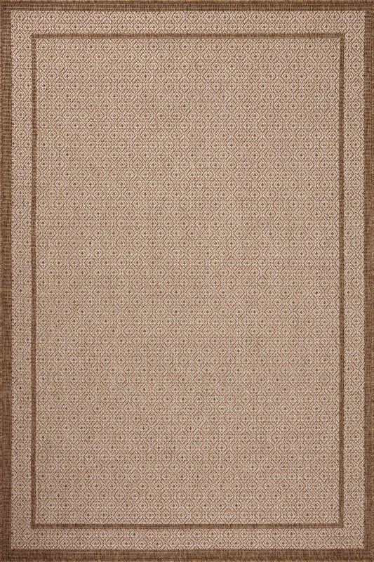 Loloi II Merrick MER - 05 Chestnut Oatmeal Indoor/Outdoor Power Loomed Rug - Rugs - Loloi II - Atlanta Designer Rugs