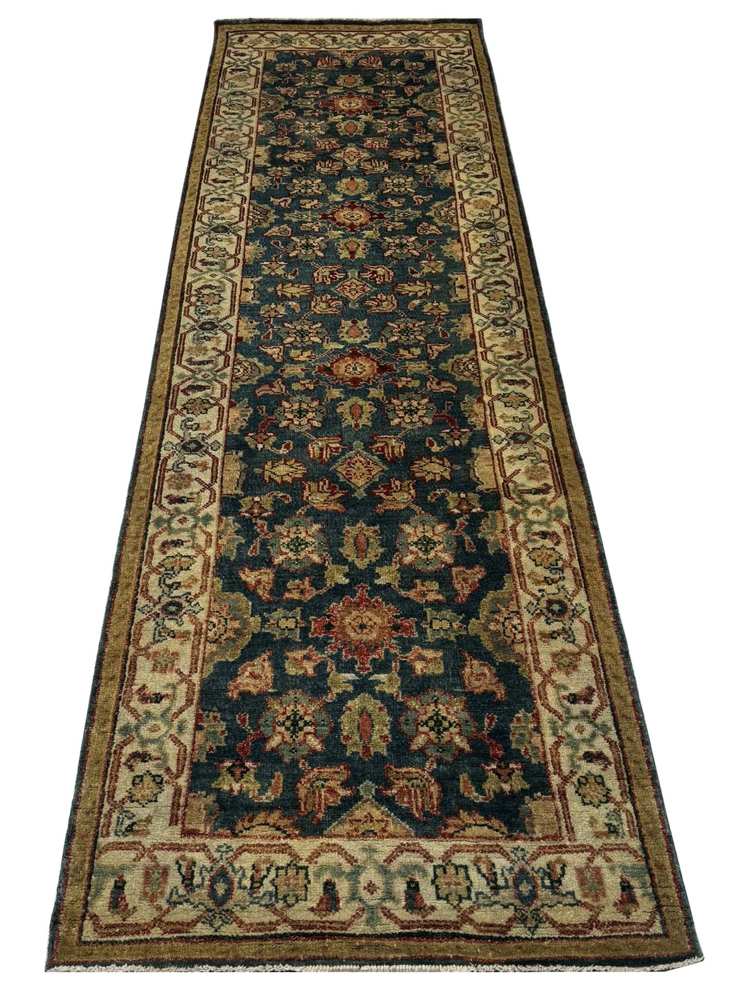 Artisan Mahal Lt.Blue Ivory Traditional Knotted Rug - Rugs - Artisan - Atlanta Designer Rugs