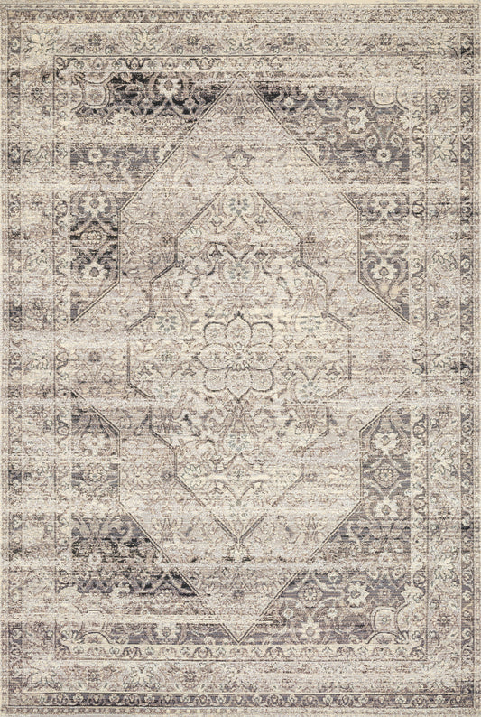 Loloi Mika MIK-12 Stone Ivory Indoor/Outdoor Power Loomed Rug