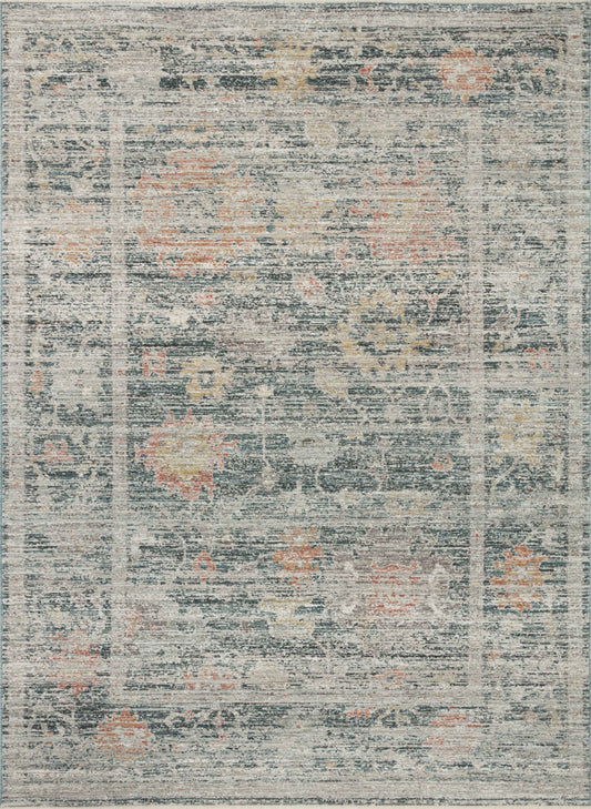 Magnolia Home Millie MIE-01 Blue Multi Traditional Power Loomed Rug