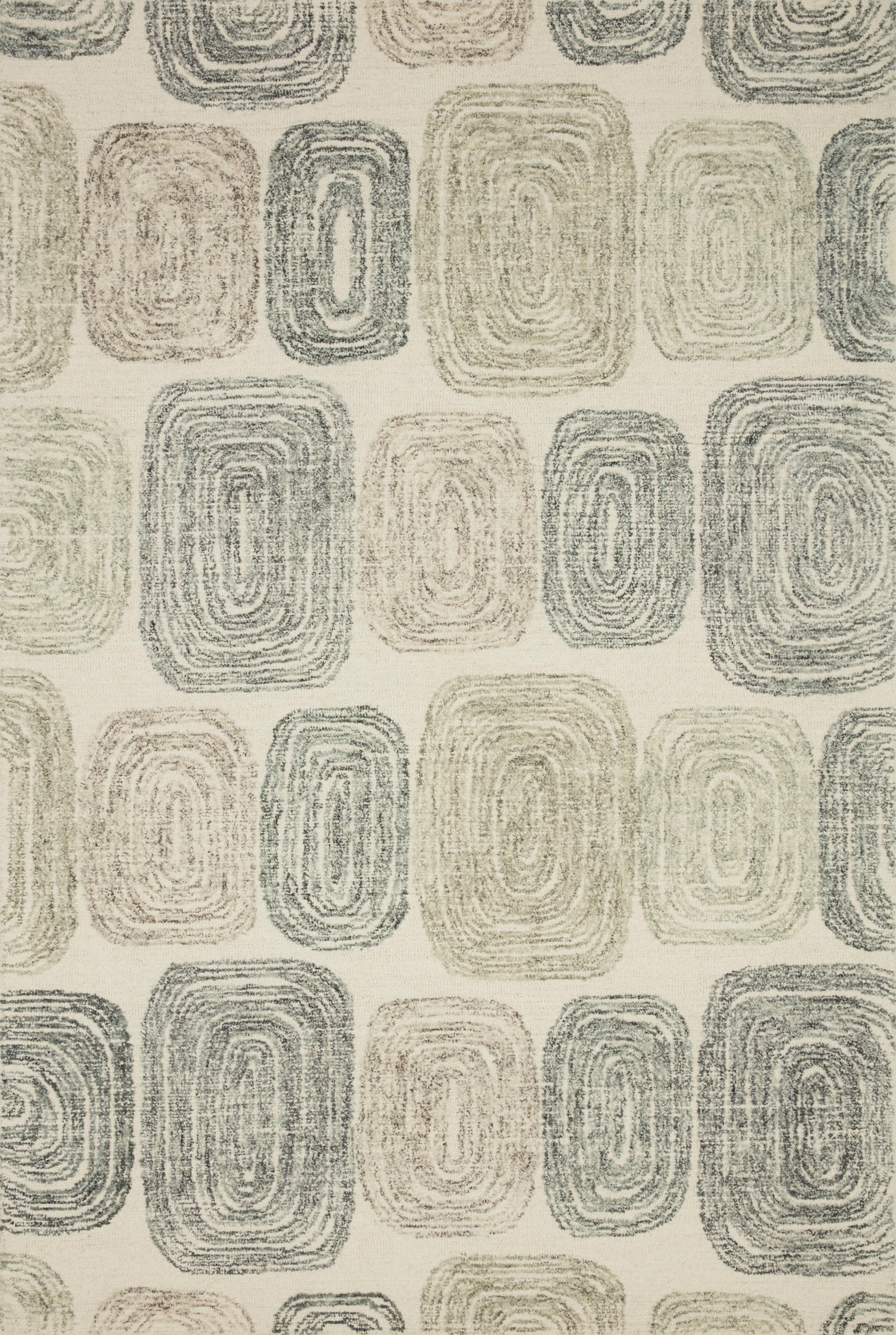 Loloi MILO MLO-01 Dk. Grey Neutral Contemporary Hand Tufted Rug