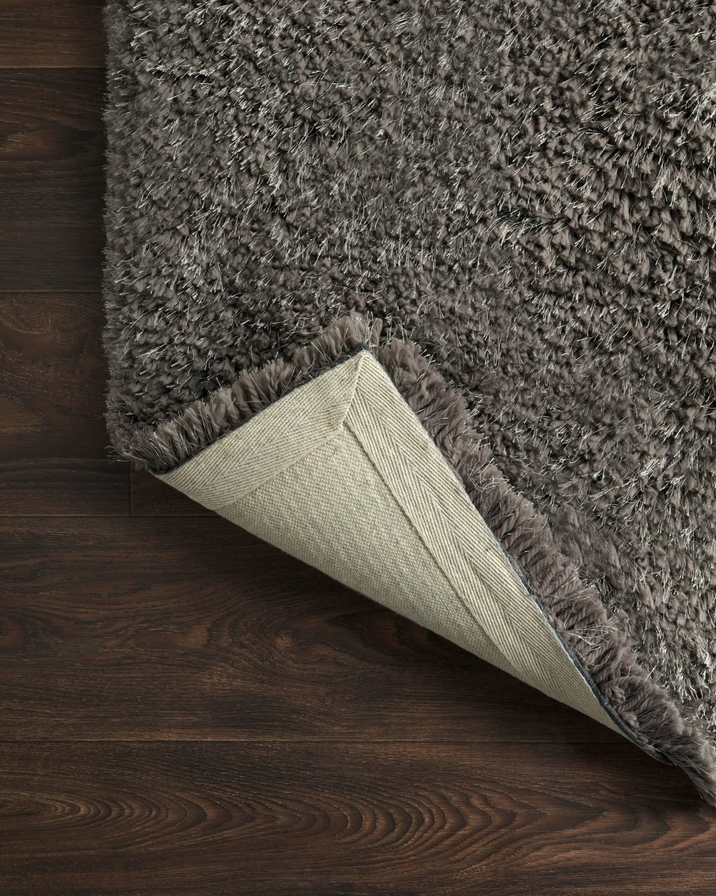 Loloi II Mila Shag MIL - 01 Charcoal Shag Machine Tufted Rug - Rugs - Loloi II - Atlanta Designer Rugs