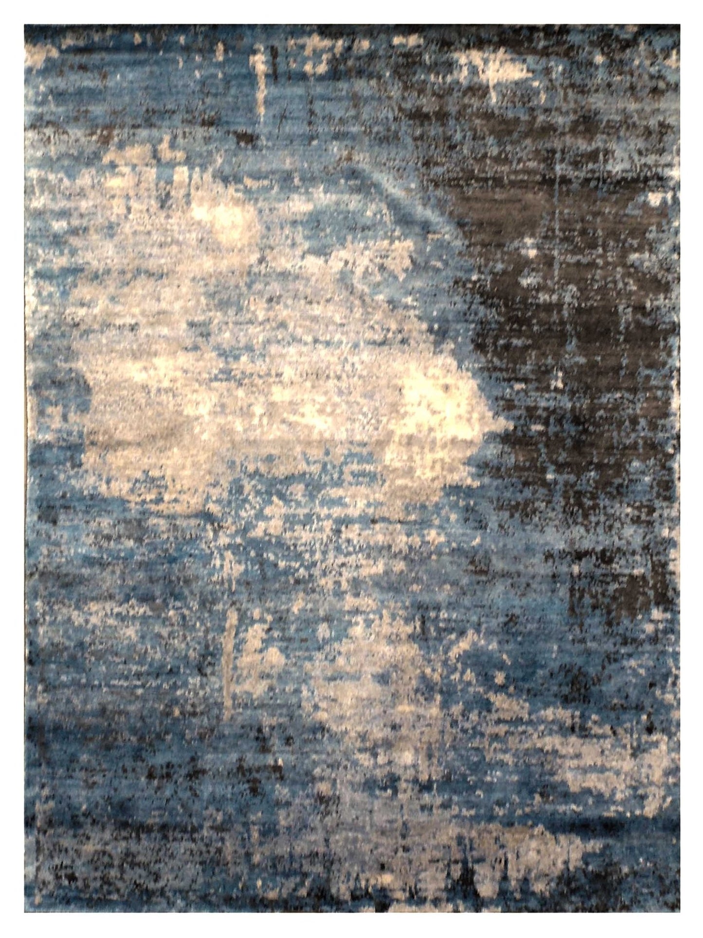 Artisan Mary Turquoise Contemporary Knotted Rug - Rugs - Artisan - Atlanta Designer Rugs