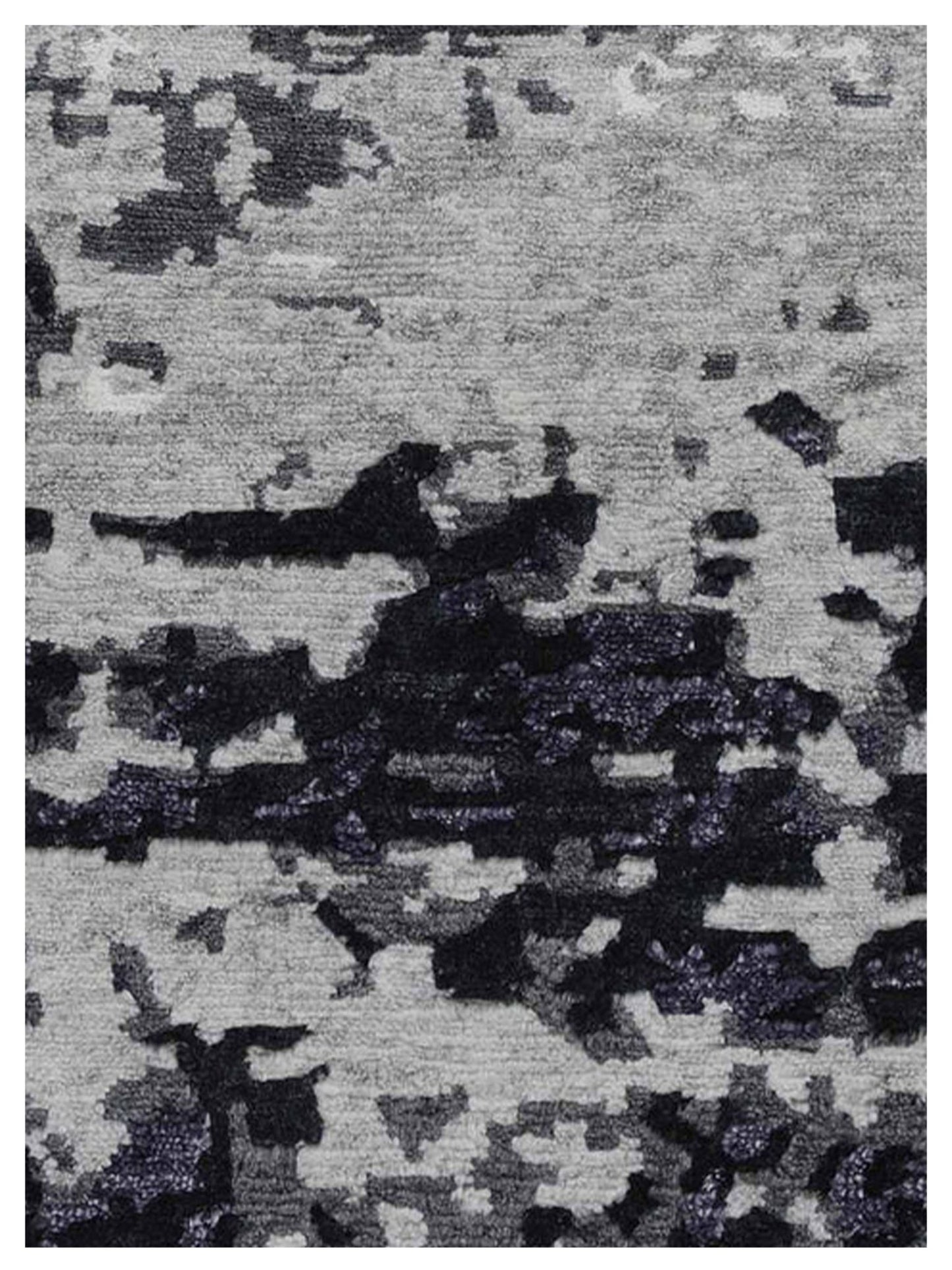 Artisan Mary Grey Black Contemporary Knotted Rug - Rugs - Artisan - Atlanta Designer Rugs