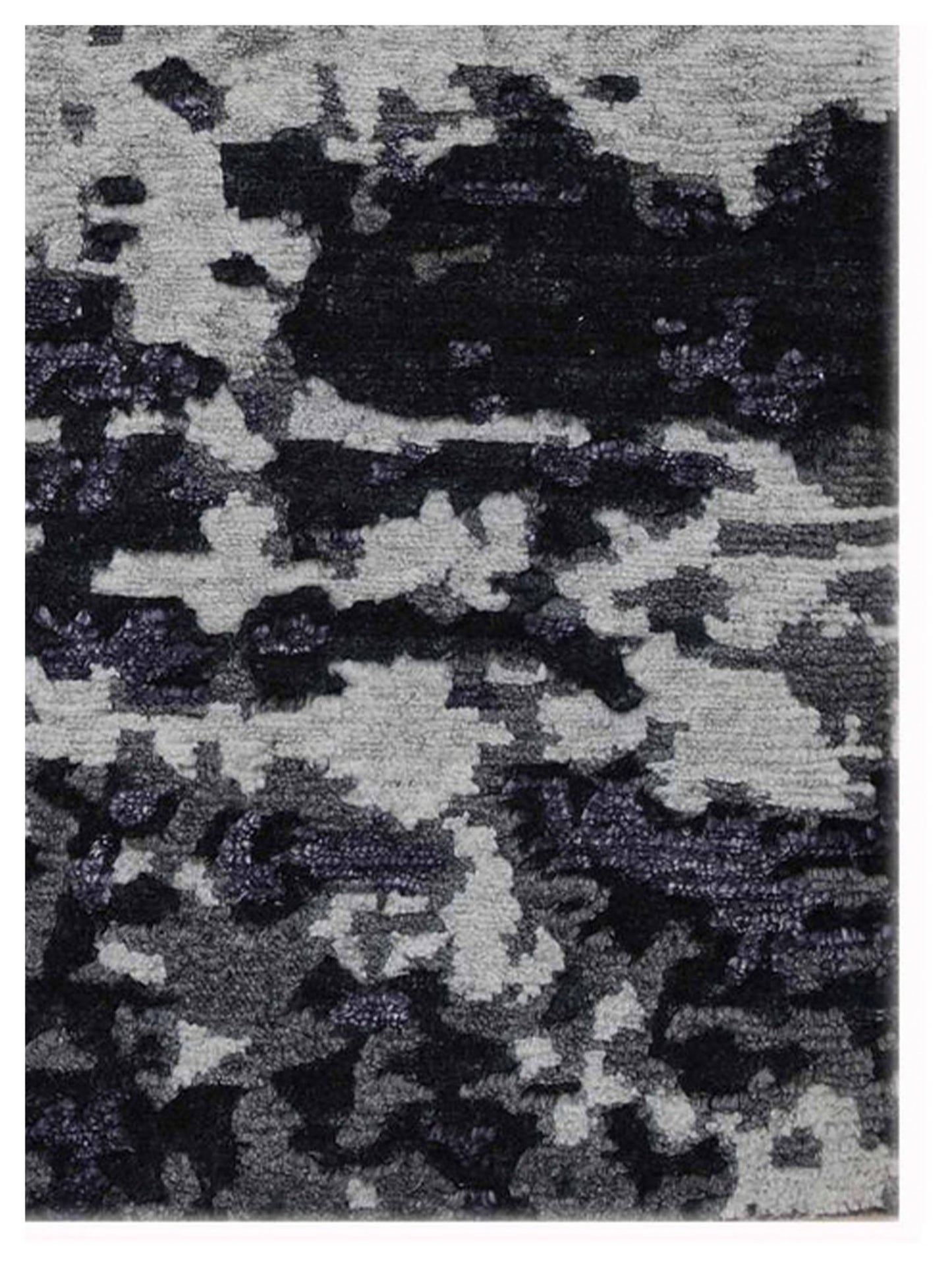 Artisan Mary Grey Black Contemporary Knotted Rug - Rugs - Artisan - Atlanta Designer Rugs