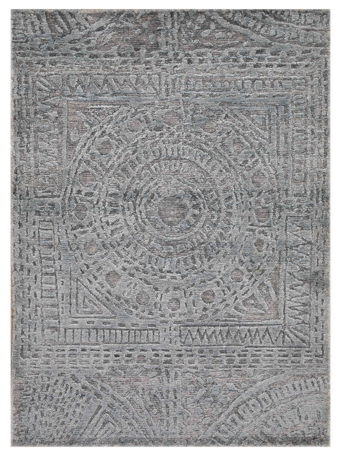 Artisan Mary Lt.Green Contemporary Knotted Rug - Rugs - Artisan - Atlanta Designer Rugs