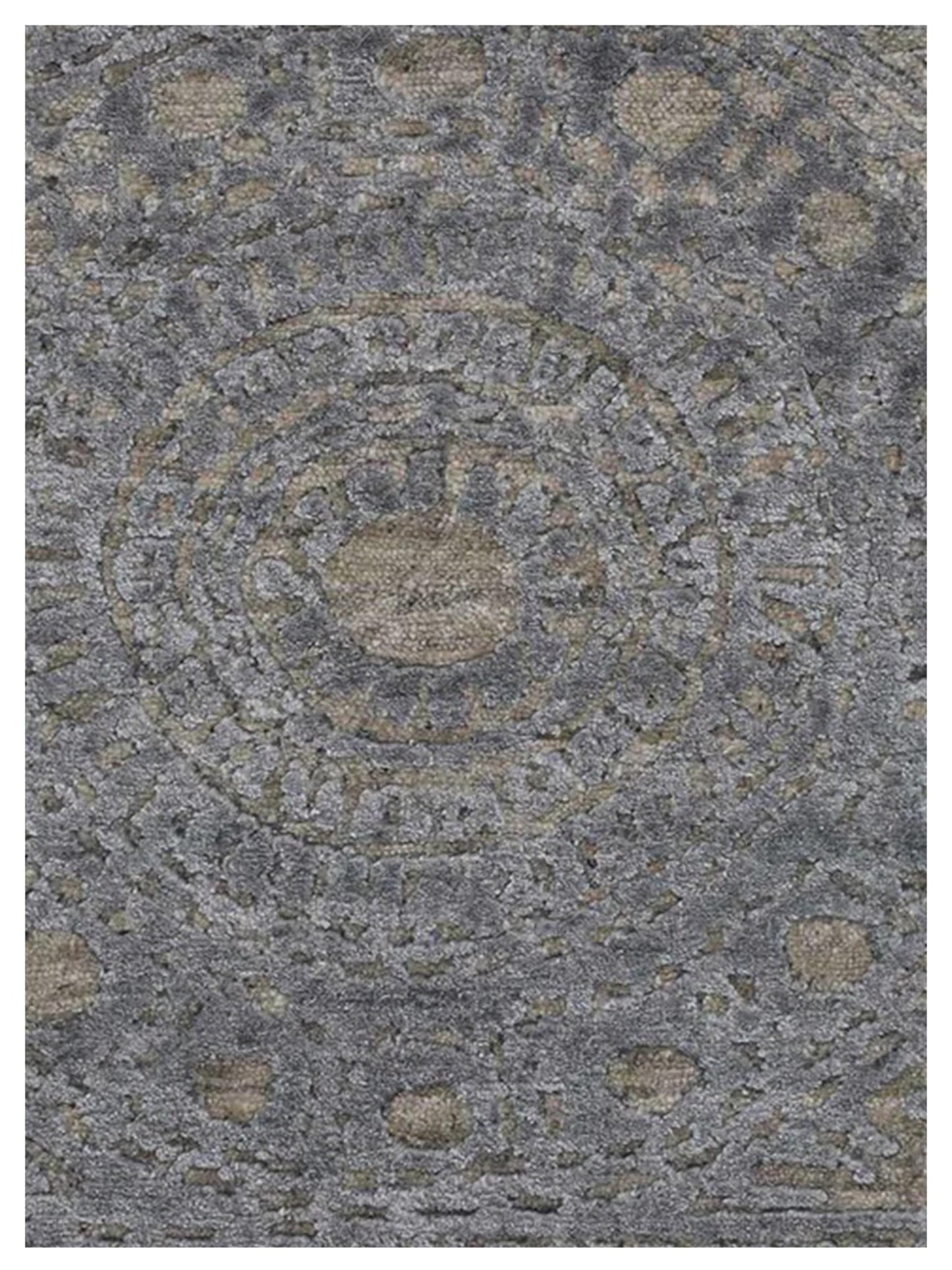 Artisan Mary Silver Beige Contemporary Knotted Rug - Rugs - Artisan - Atlanta Designer Rugs