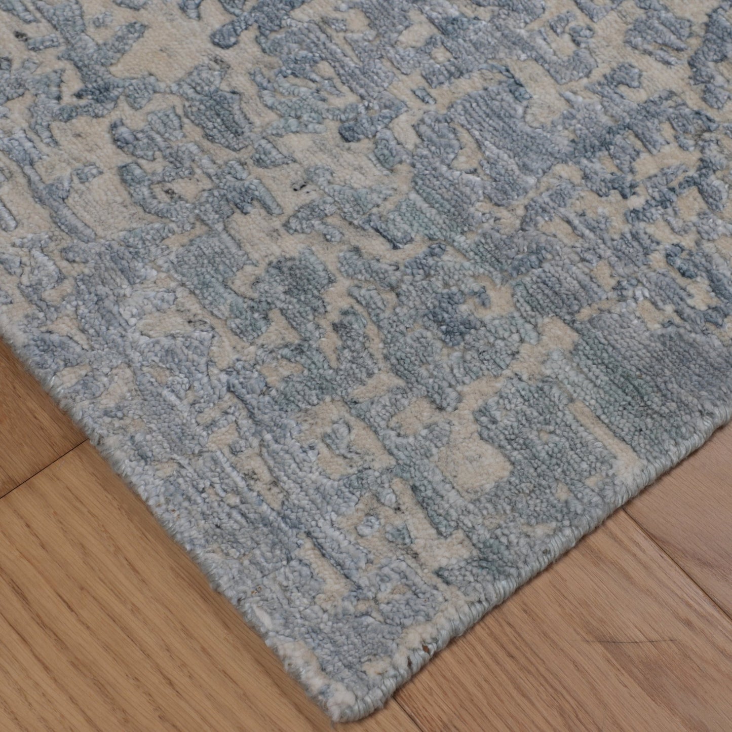 Artisan Mary Ivory Lt.Blue Contemporary Knotted Rug - Rugs - Artisan - Atlanta Designer Rugs