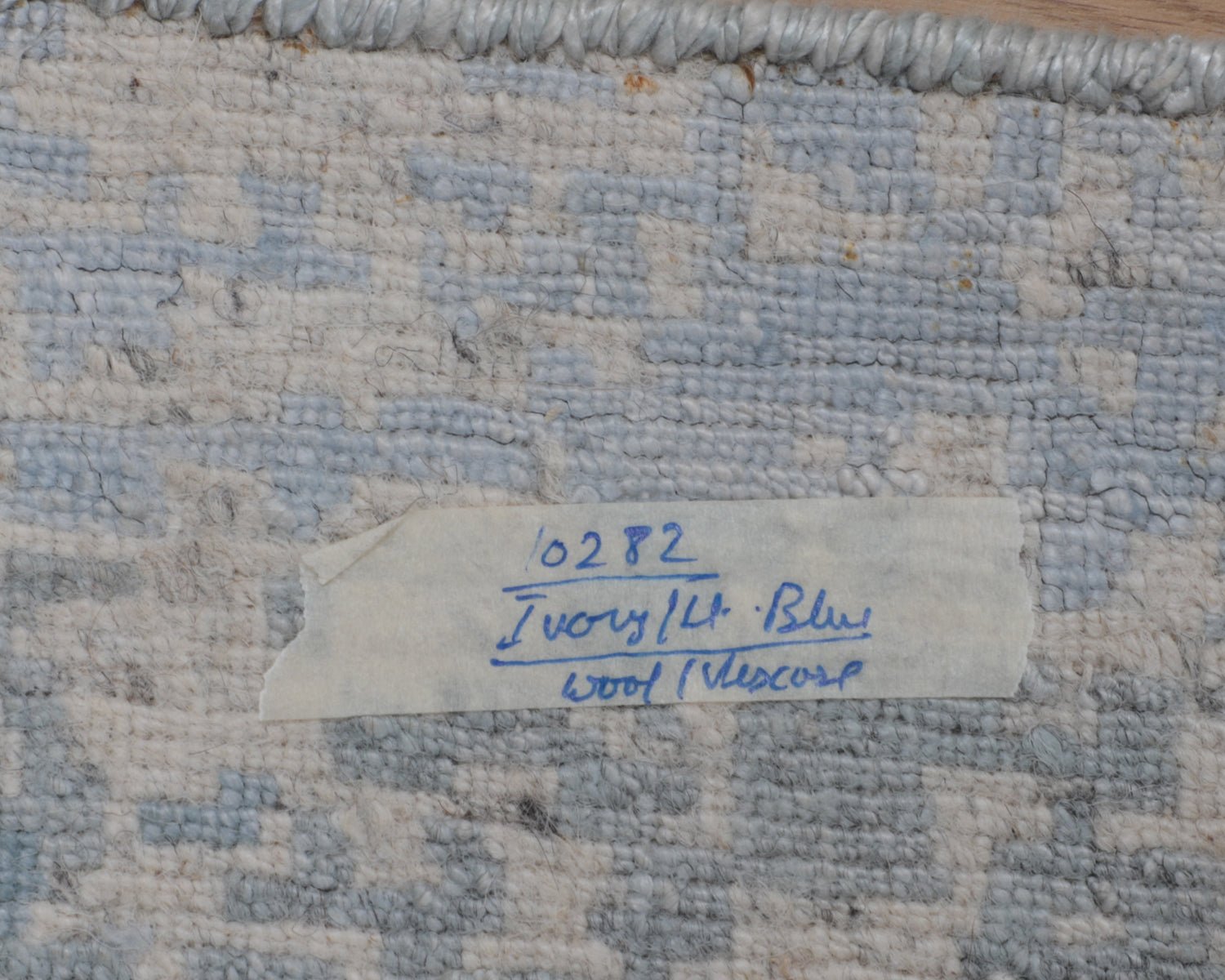 Artisan Mary Ivory Lt.Blue Contemporary Knotted Rug - Rugs - Artisan - Atlanta Designer Rugs