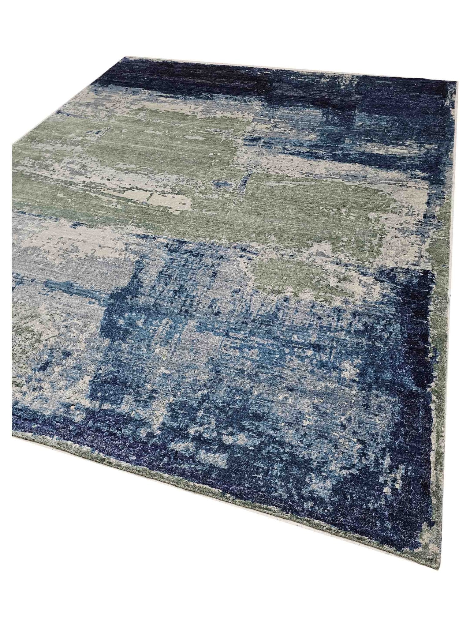 Artisan Mary Green Contemporary Knotted Rug - Rugs - Artisan - Atlanta Designer Rugs